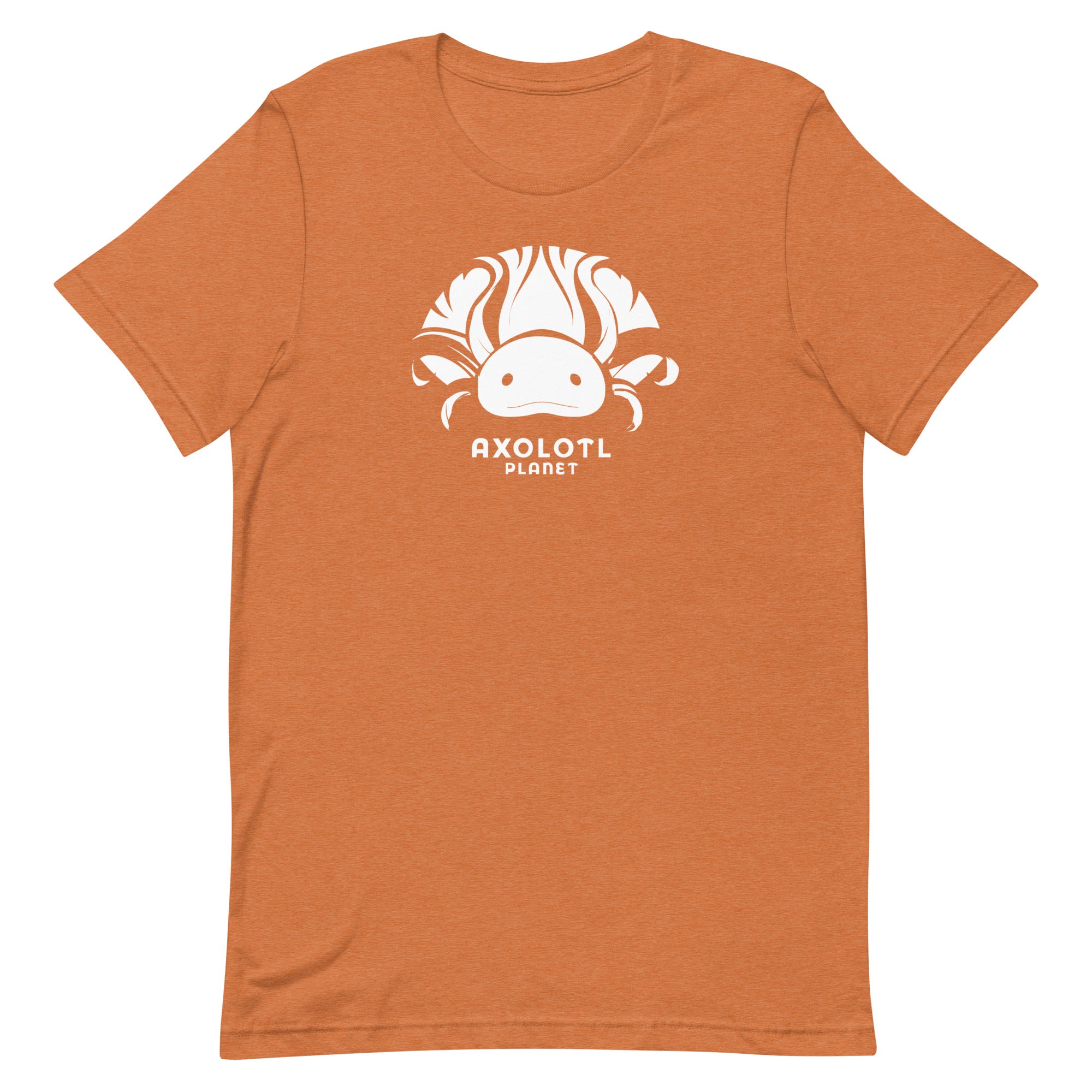 Axolotl Planet Logo (White) axolotl T-Shirt mockup