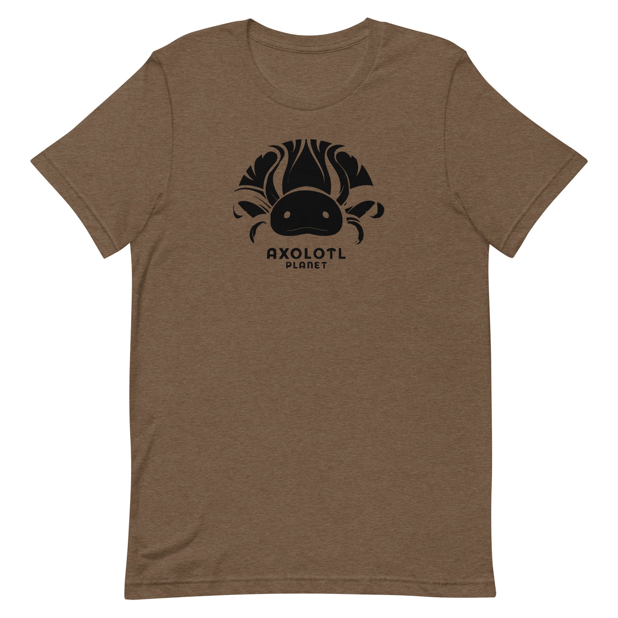 Axolotl Planet Logo (Black) axolotl T-Shirt mockup