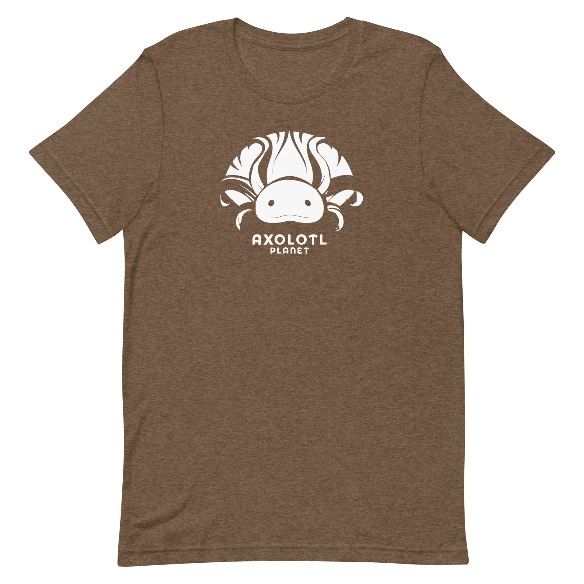 Axolotl Planet Logo (White) axolotl T-Shirt mockup