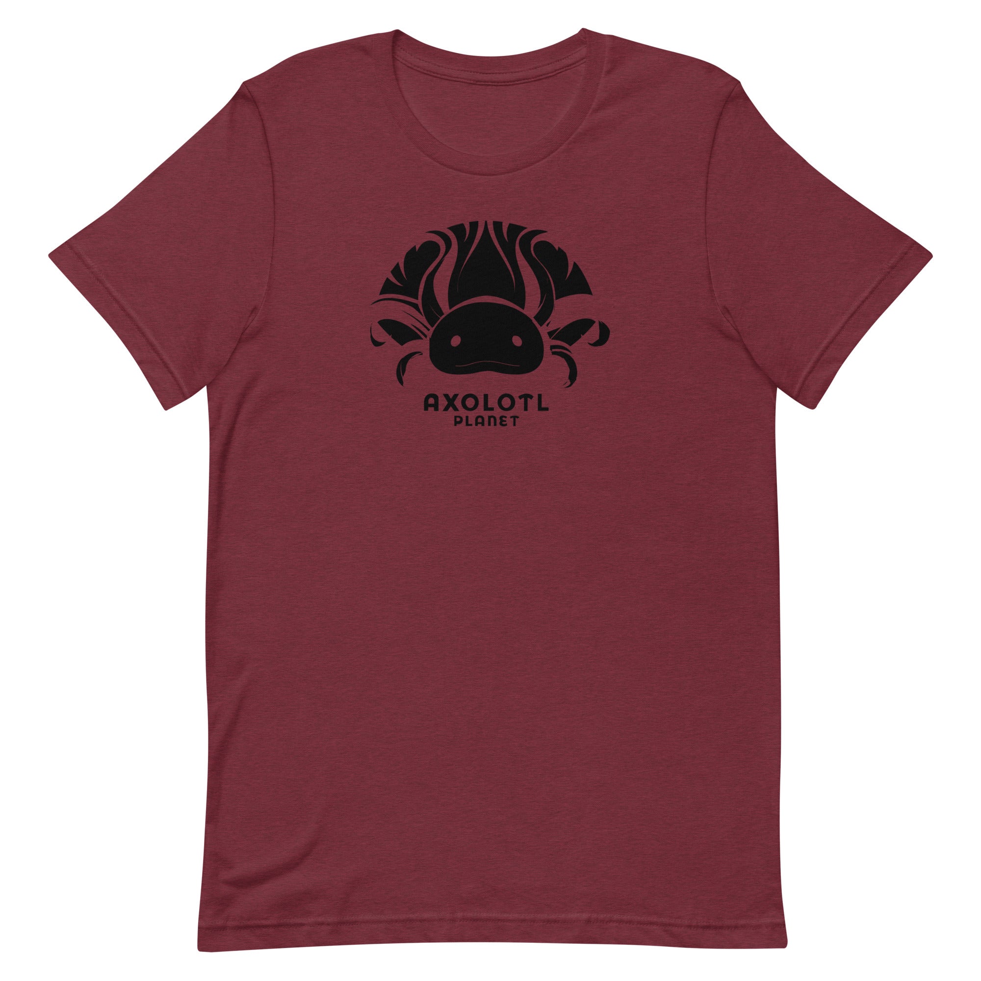 Axolotl Planet Logo (Black) axolotl T-Shirt mockup