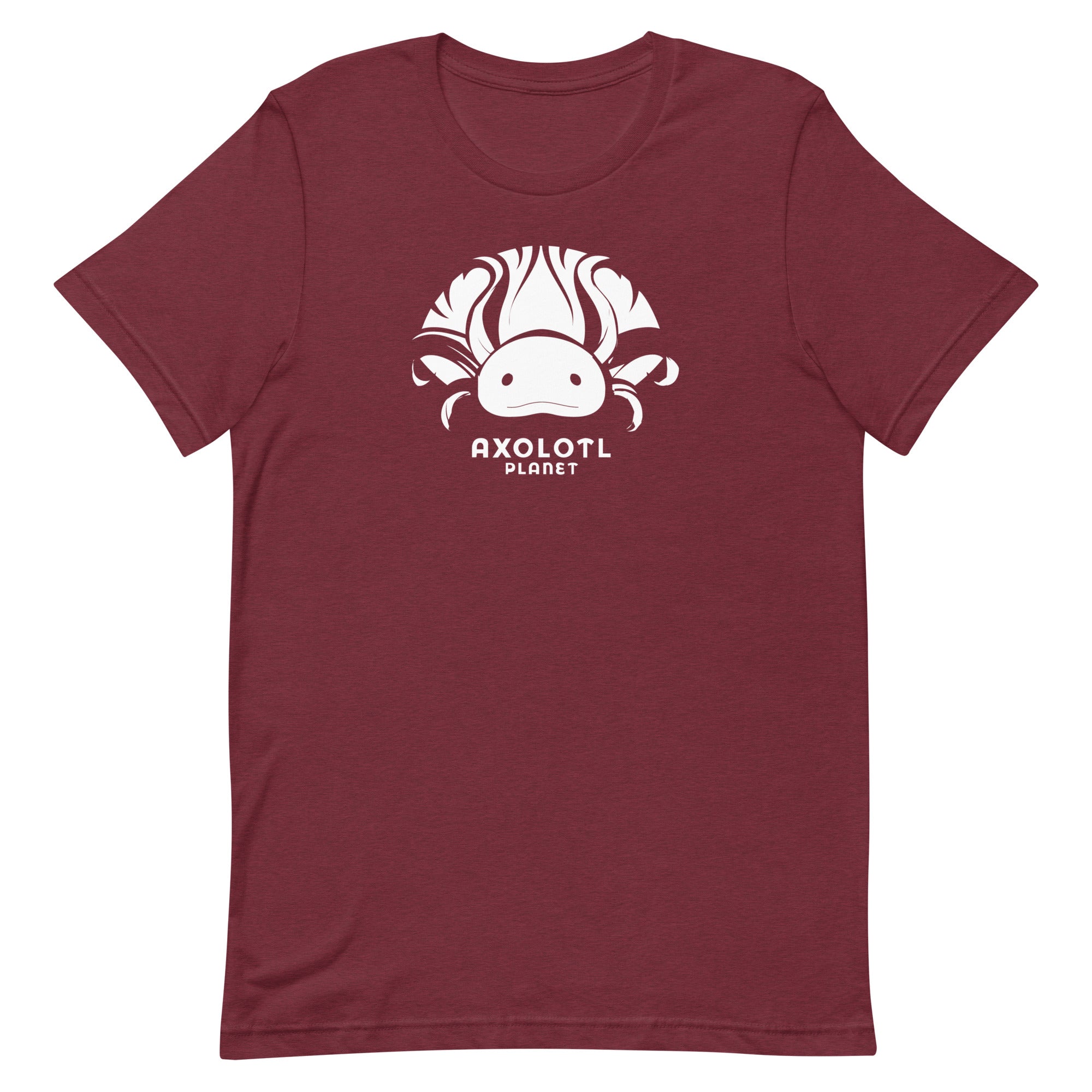 Axolotl Planet Logo (White) axolotl T-Shirt mockup