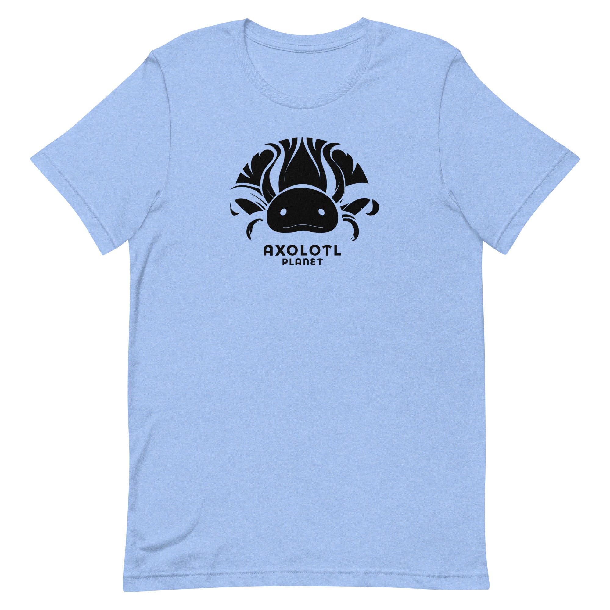 Axolotl Planet Logo (Black) axolotl T-Shirt mockup