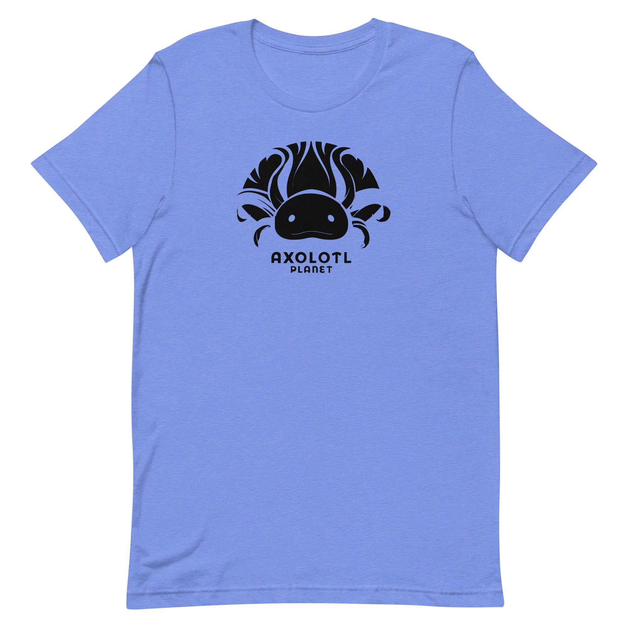 Axolotl Planet Logo (Black) axolotl T-Shirt mockup