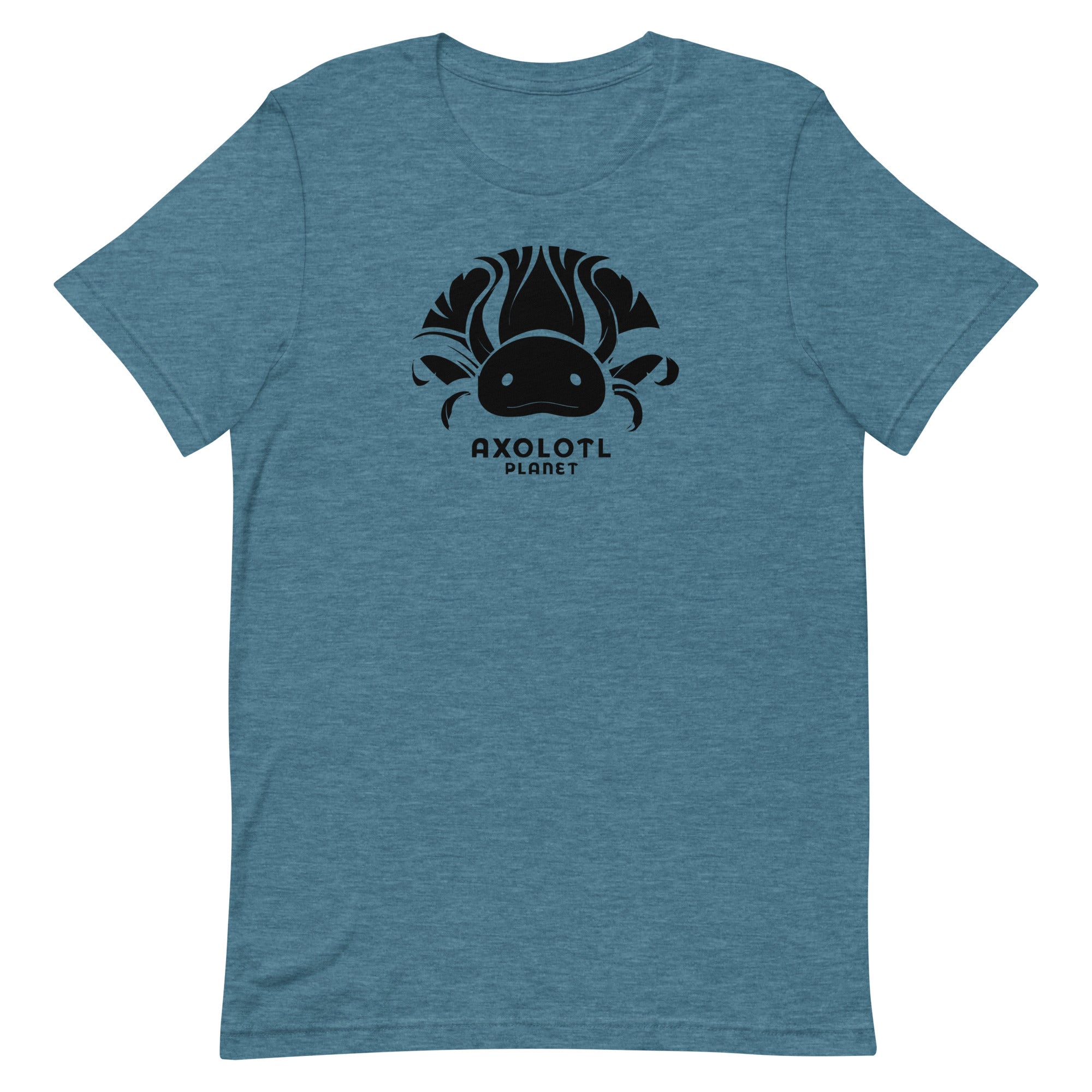 Axolotl Planet Logo (Black) axolotl T-Shirt mockup