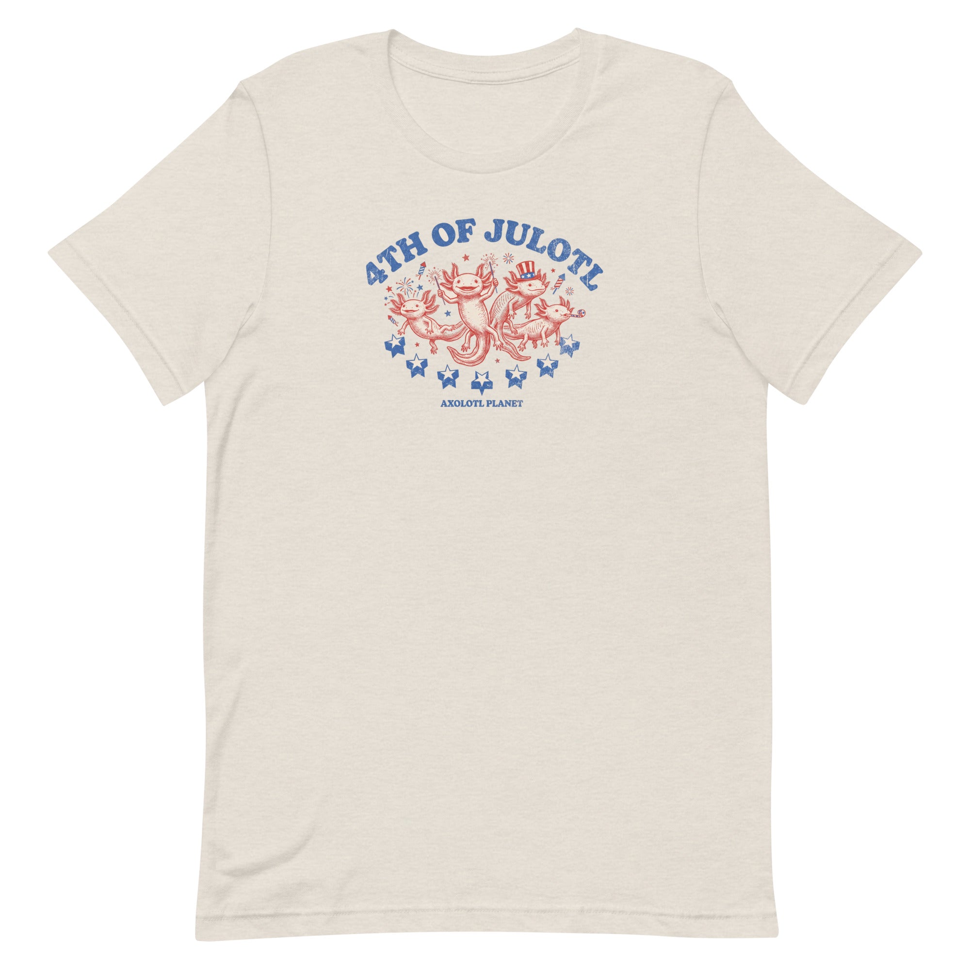 4th of Julotl Parade axolotl T-Shirt mockup