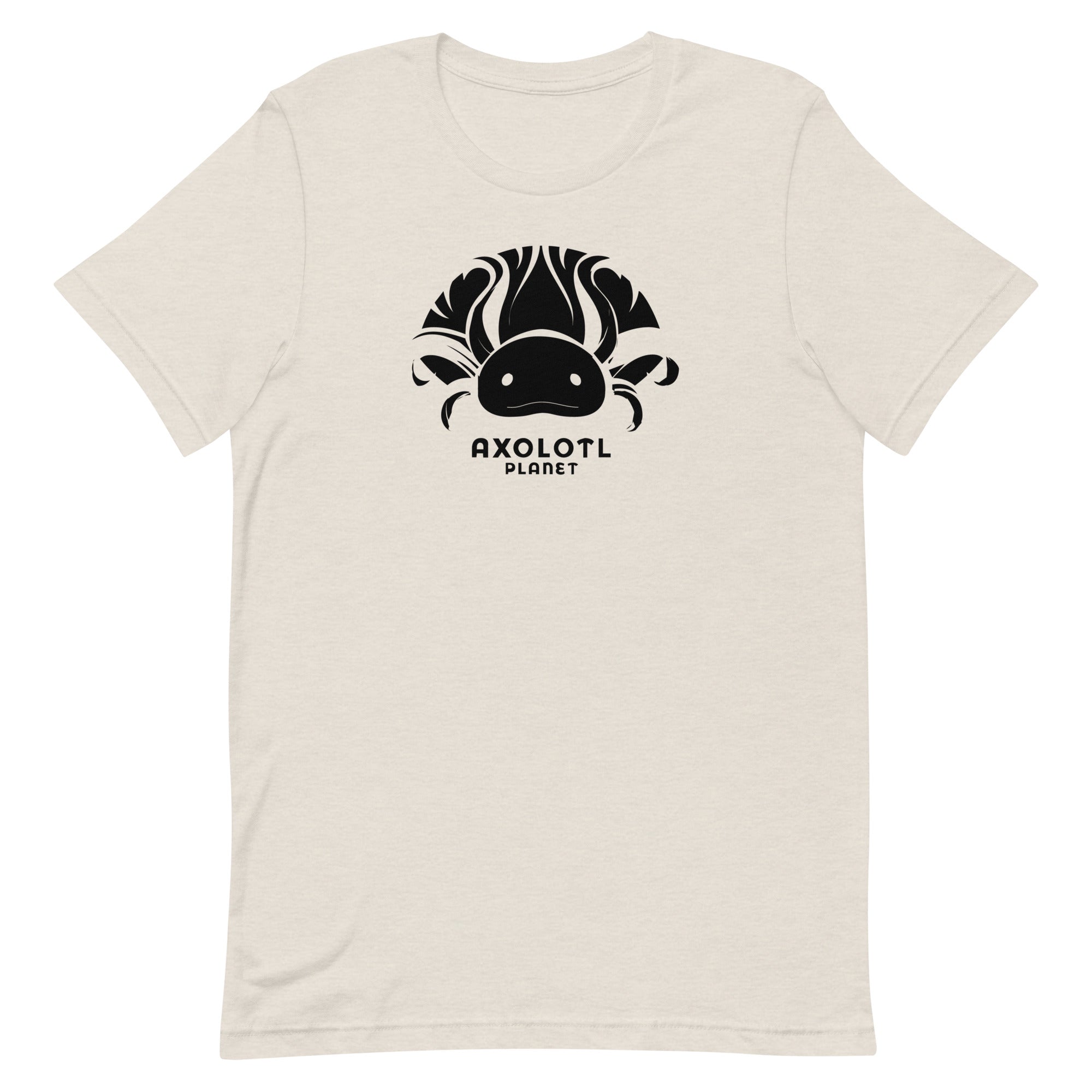 Axolotl Planet Logo (Black) axolotl T-Shirt mockup