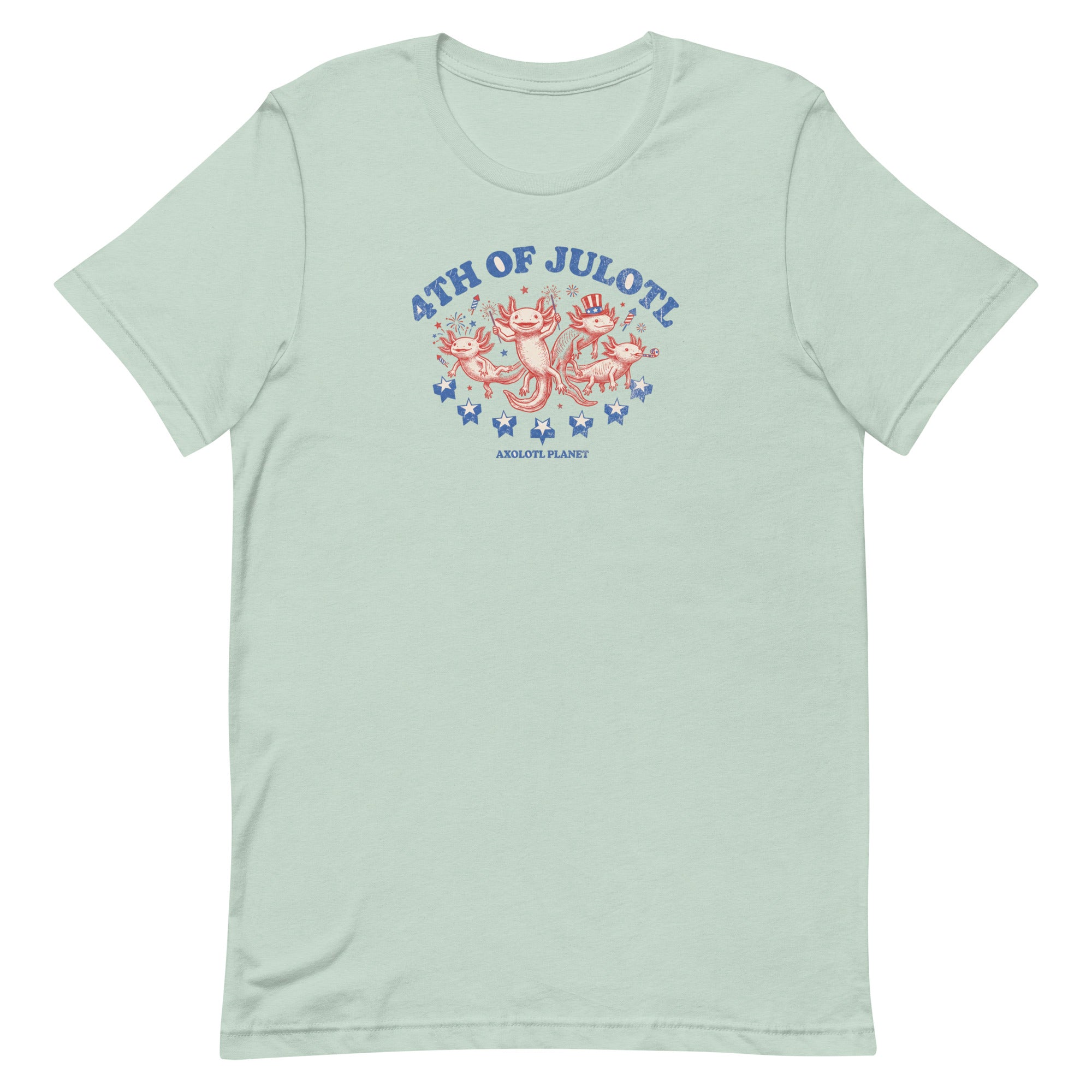 4th of Julotl Parade axolotl T-Shirt mockup