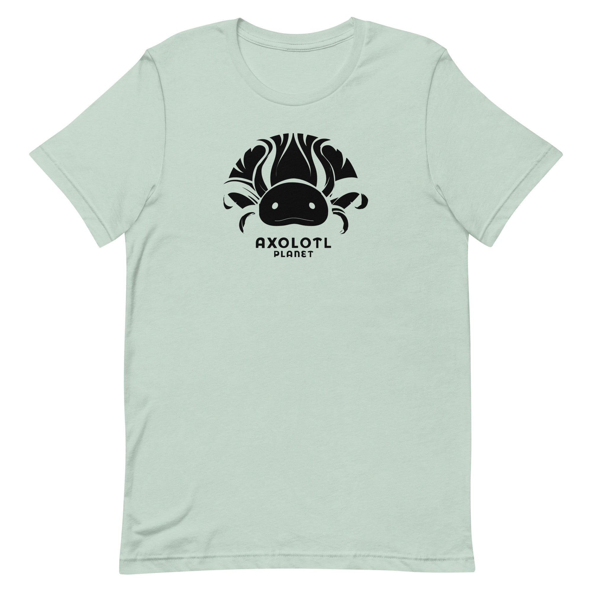 Axolotl Planet Logo (Black) axolotl T-Shirt mockup