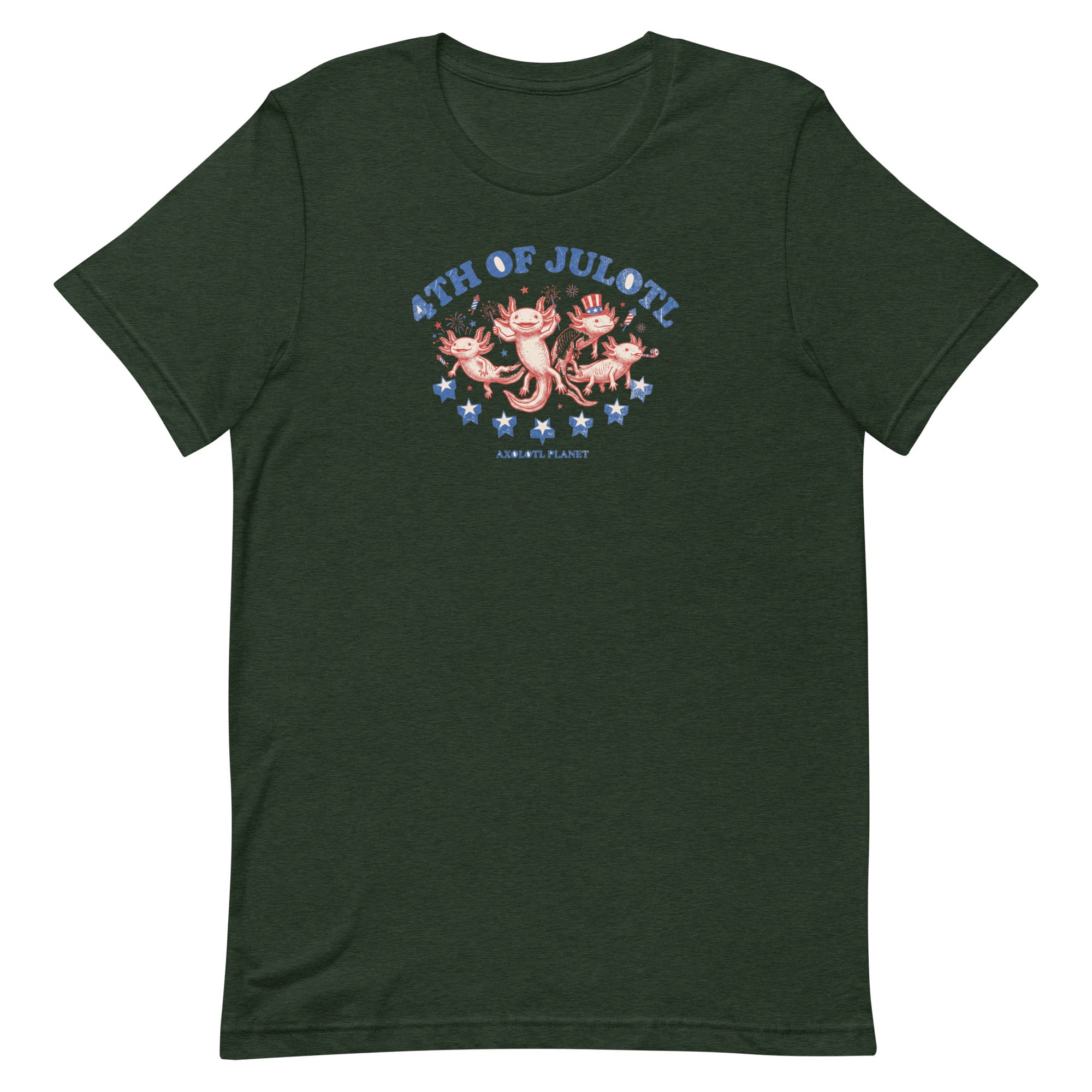 4th of Julotl Parade axolotl T-Shirt mockup