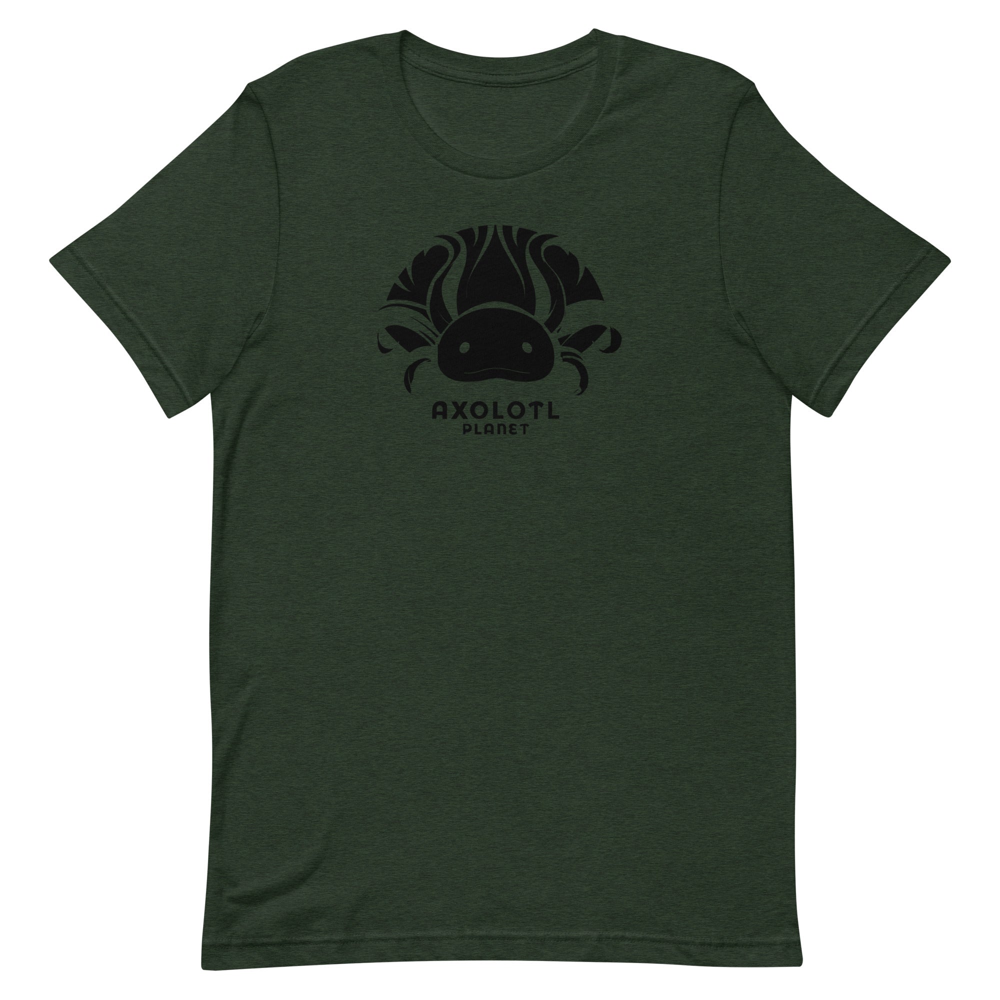 Axolotl Planet Logo (Black) axolotl T-Shirt mockup