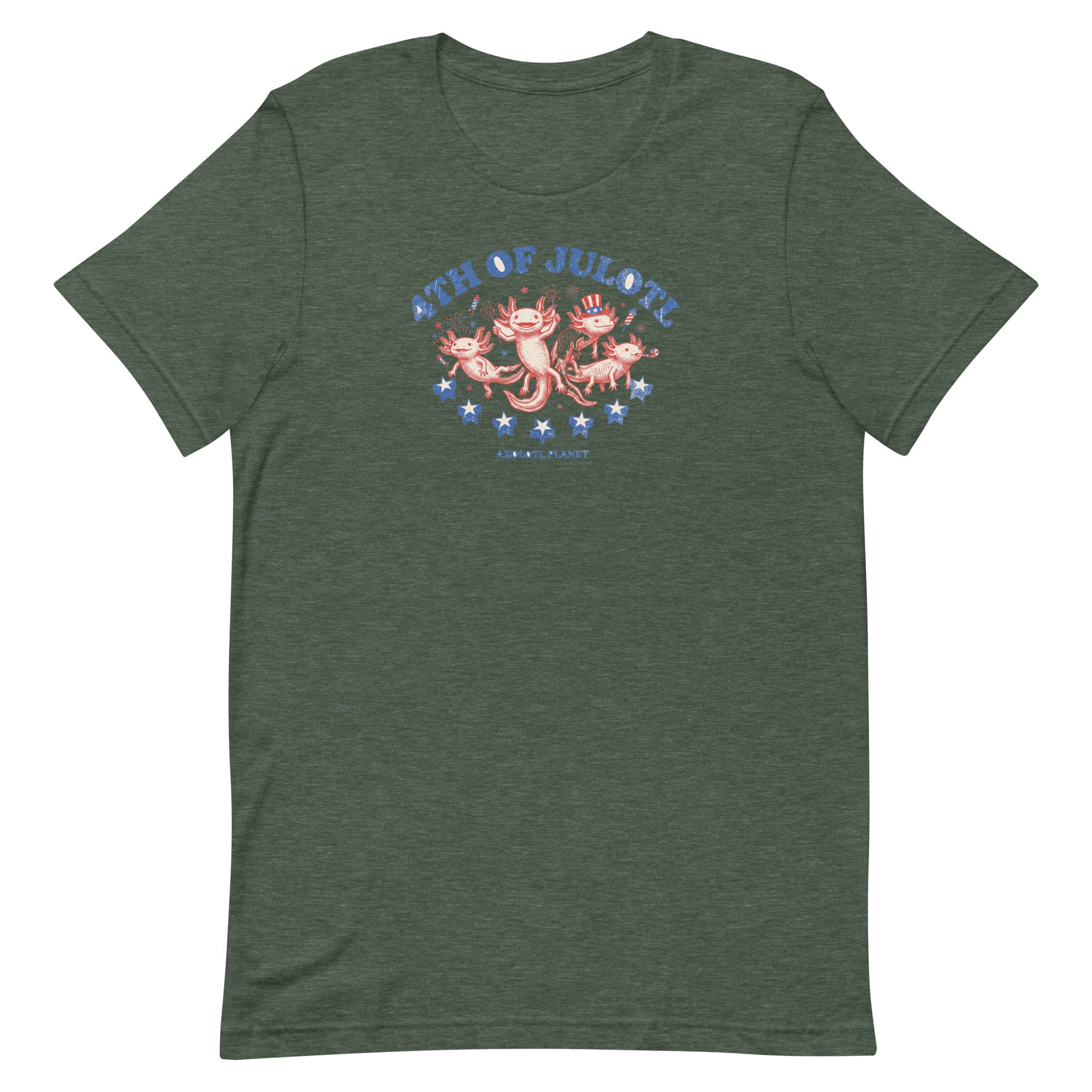 4th of Julotl Parade axolotl T-Shirt mockup