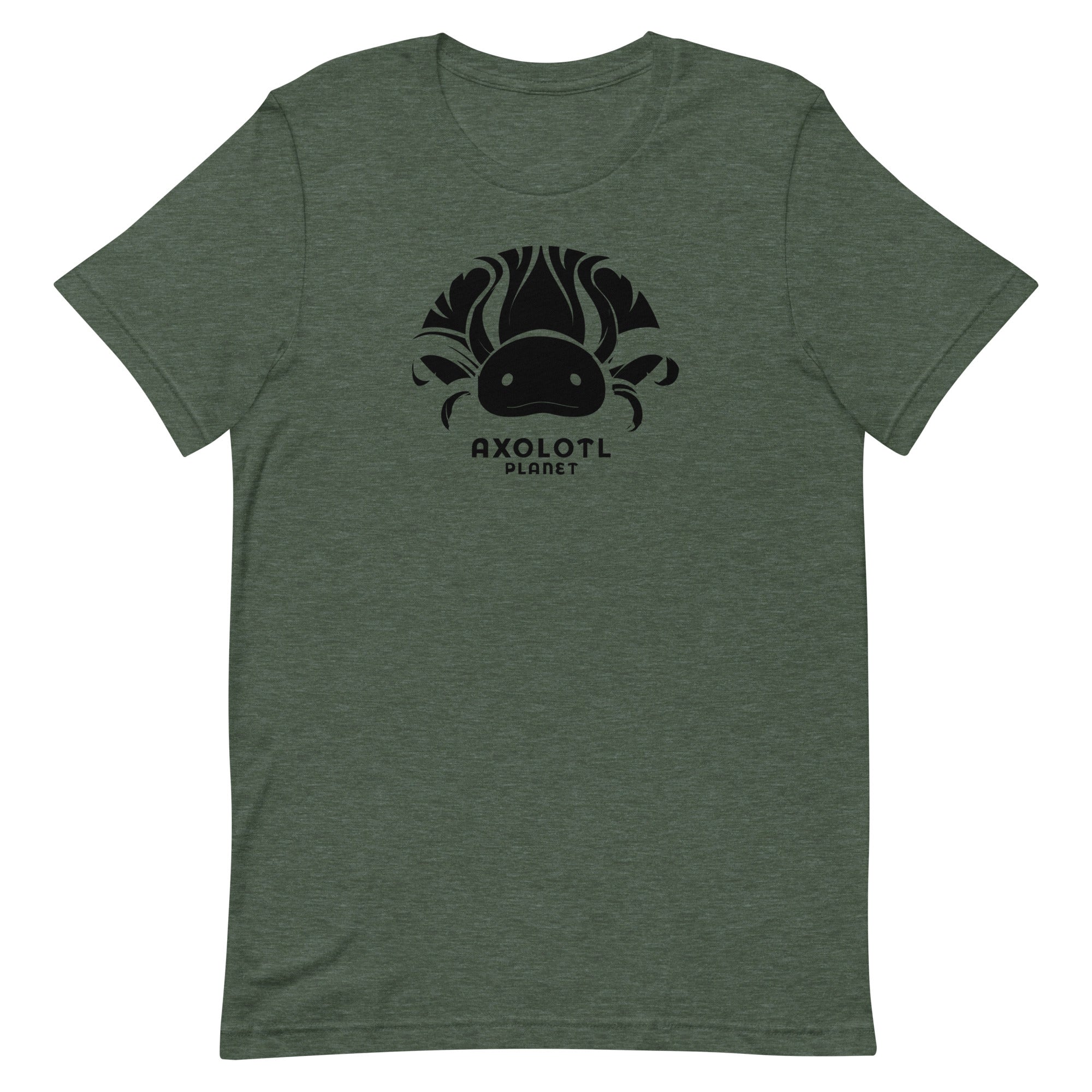 Axolotl Planet Logo (Black) axolotl T-Shirt mockup