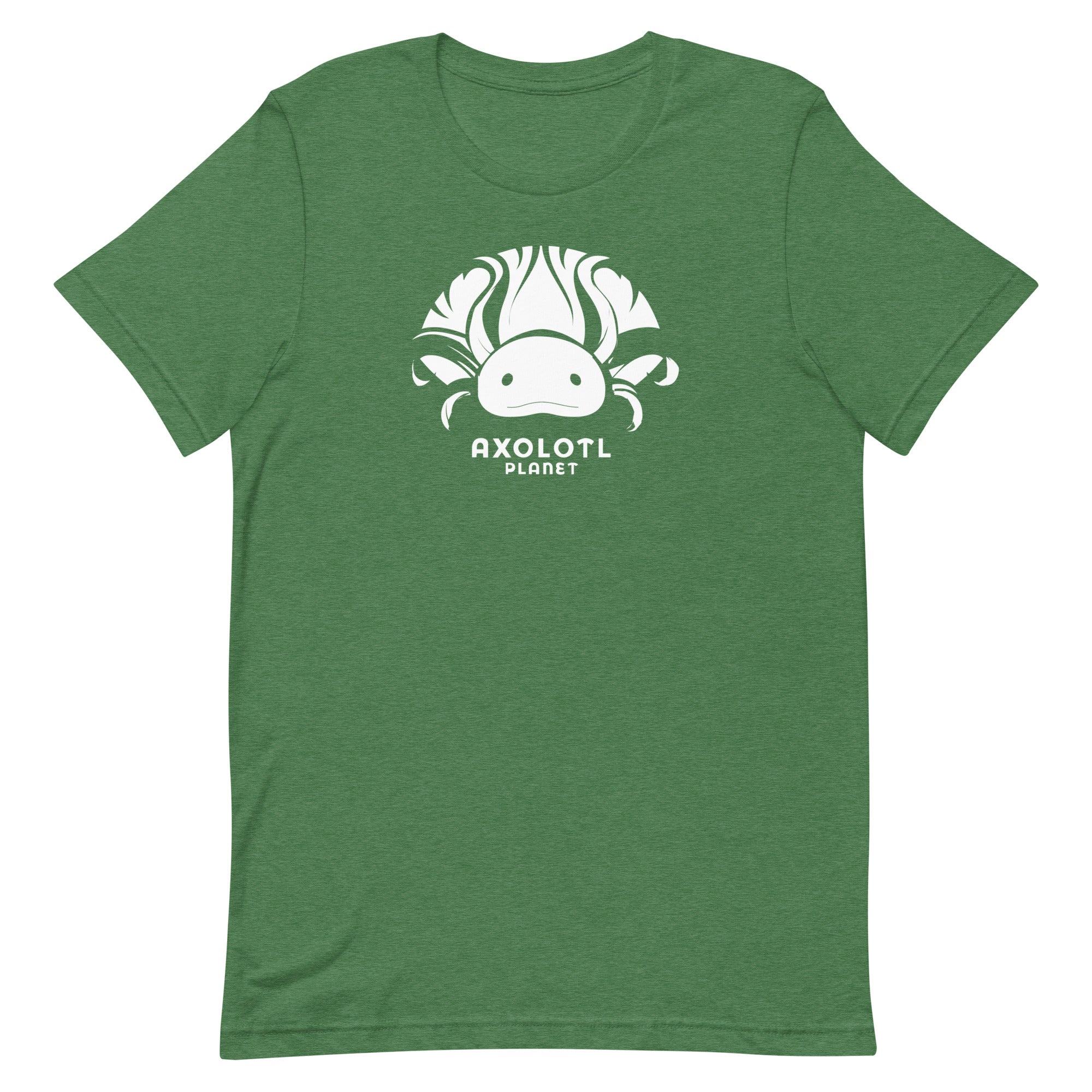 Axolotl Planet Logo (White) axolotl T-Shirt mockup