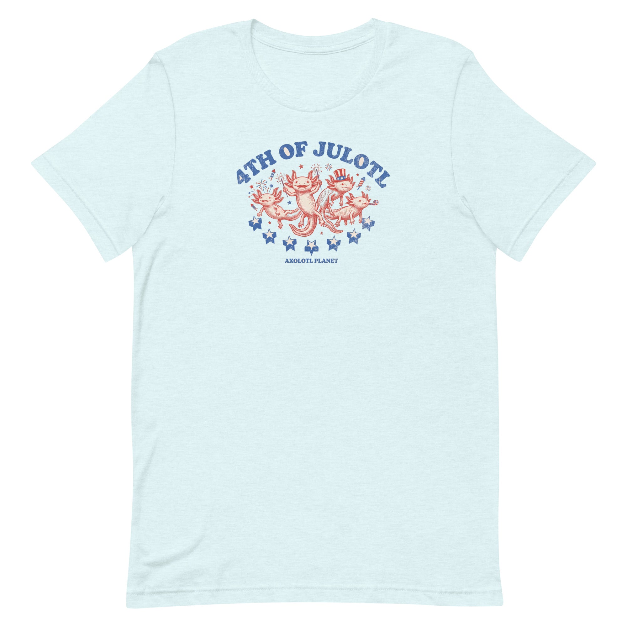 4th of Julotl Parade axolotl T-Shirt mockup