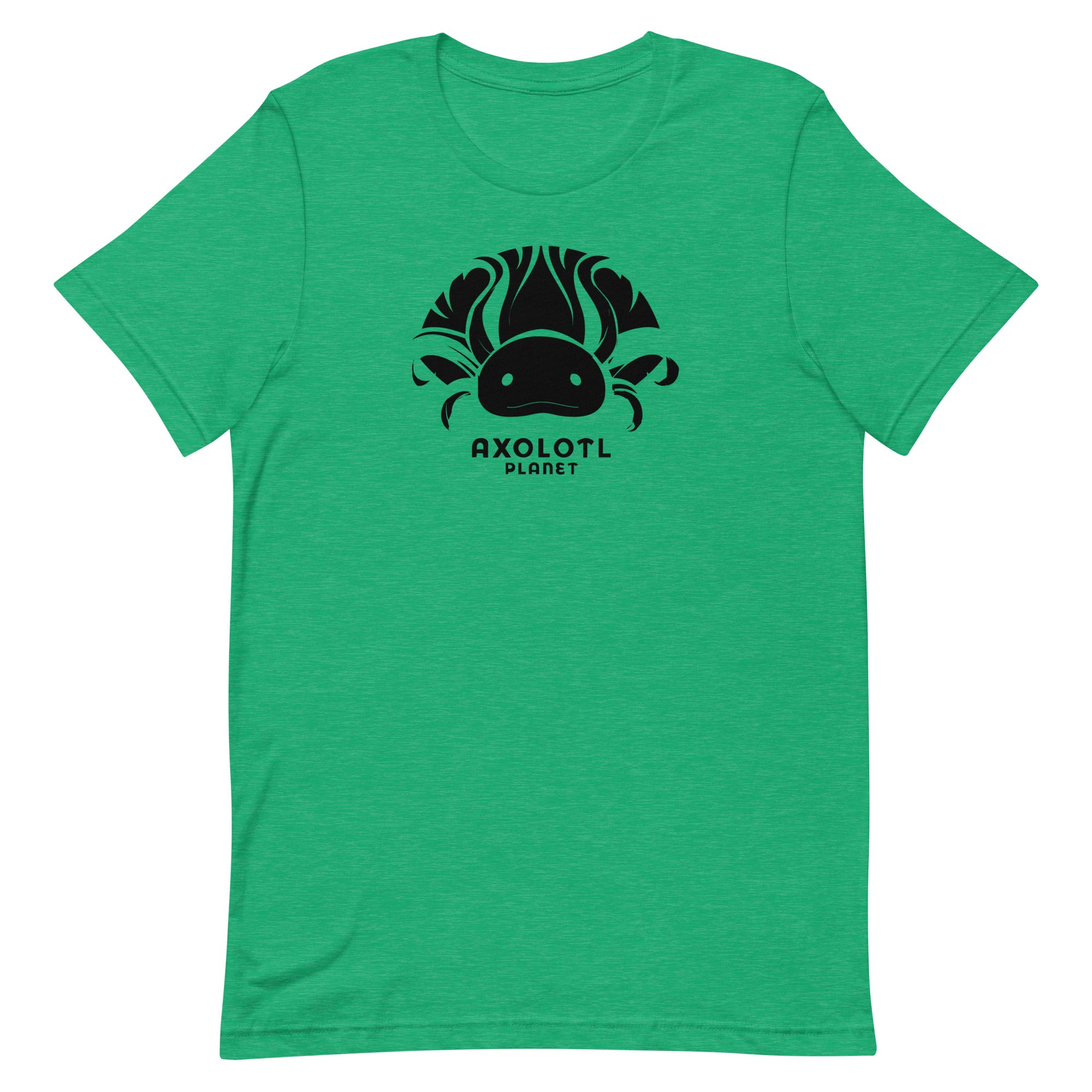 Axolotl Planet Logo (Black) axolotl T-Shirt mockup