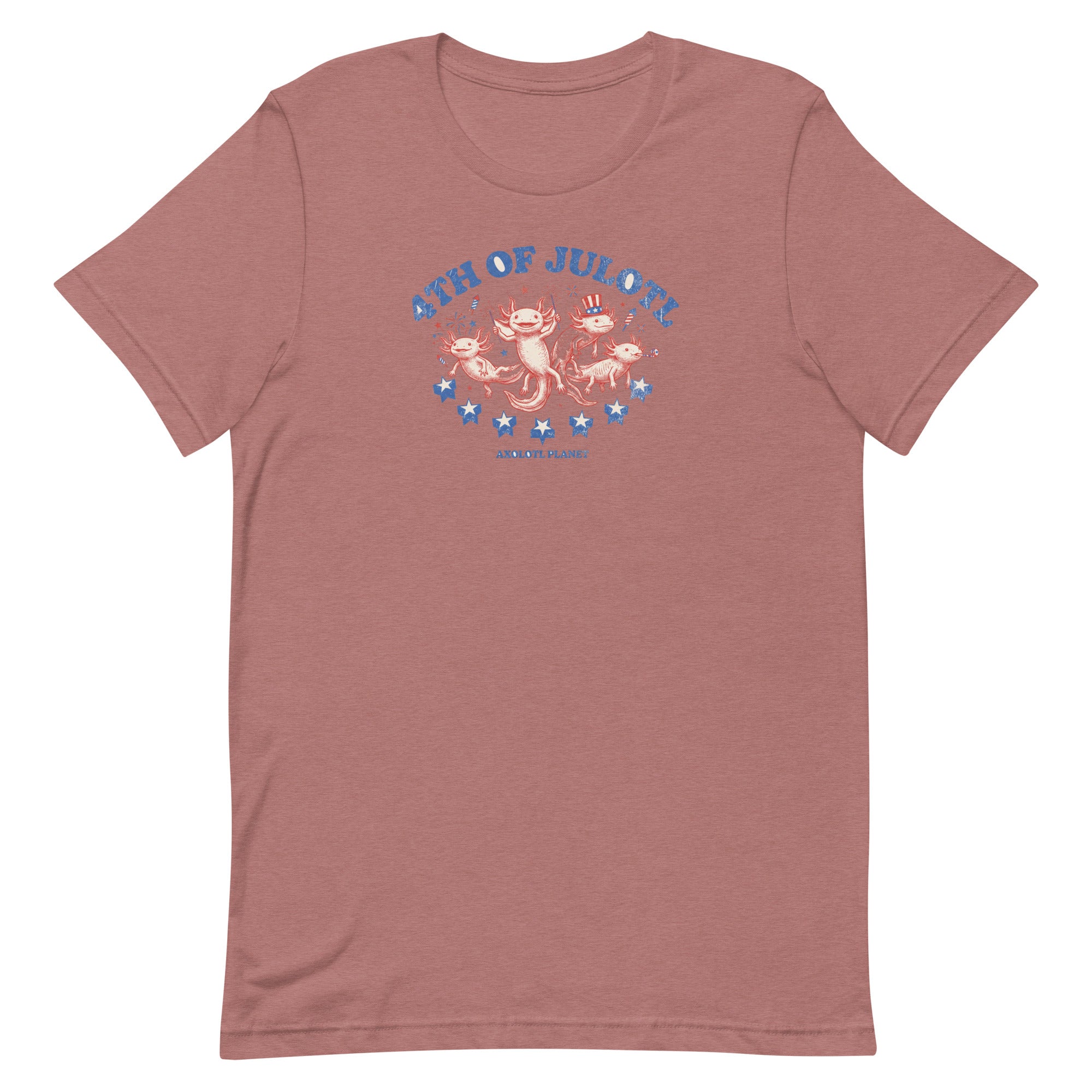 4th of Julotl Parade axolotl T-Shirt mockup