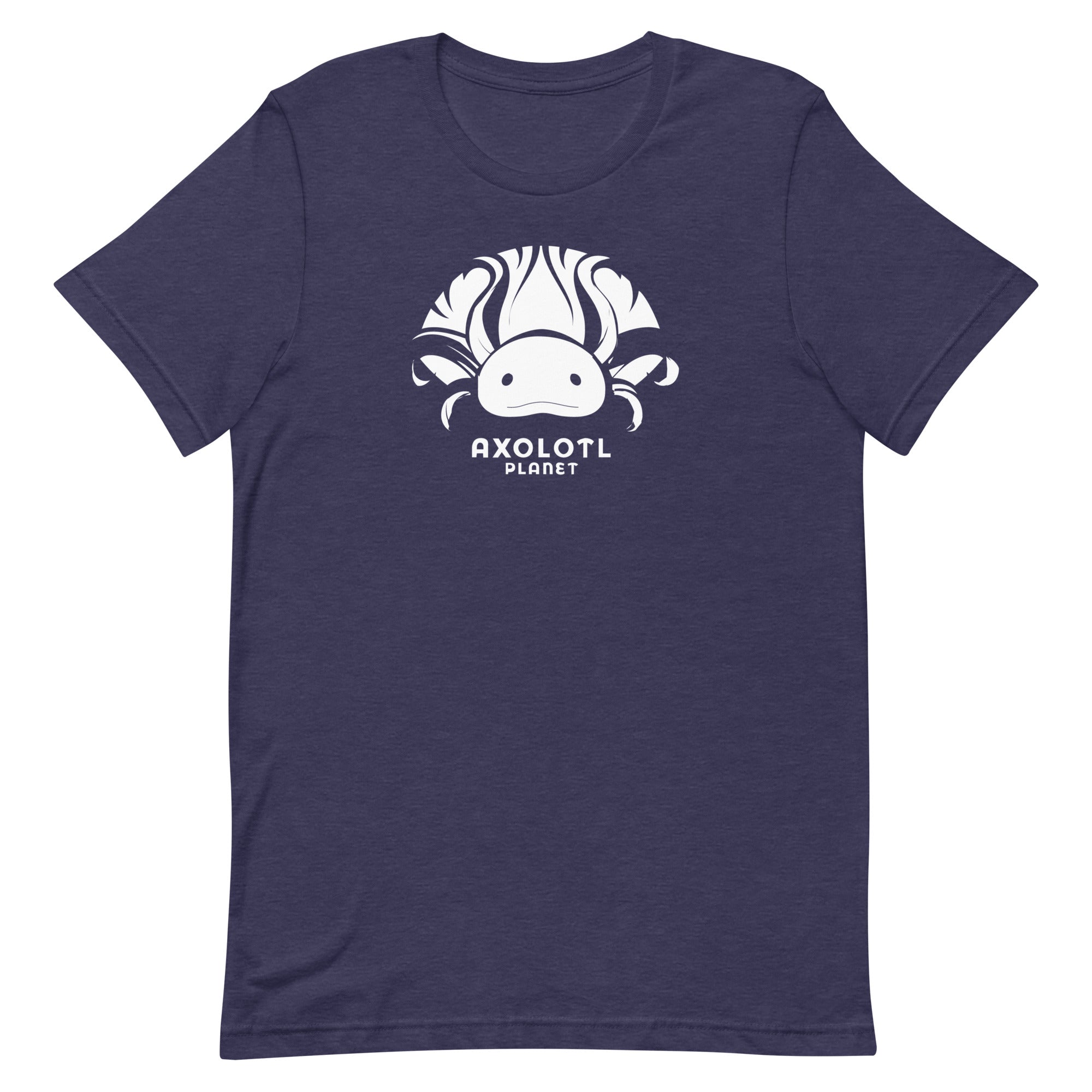Axolotl Planet Logo (White) axolotl T-Shirt mockup
