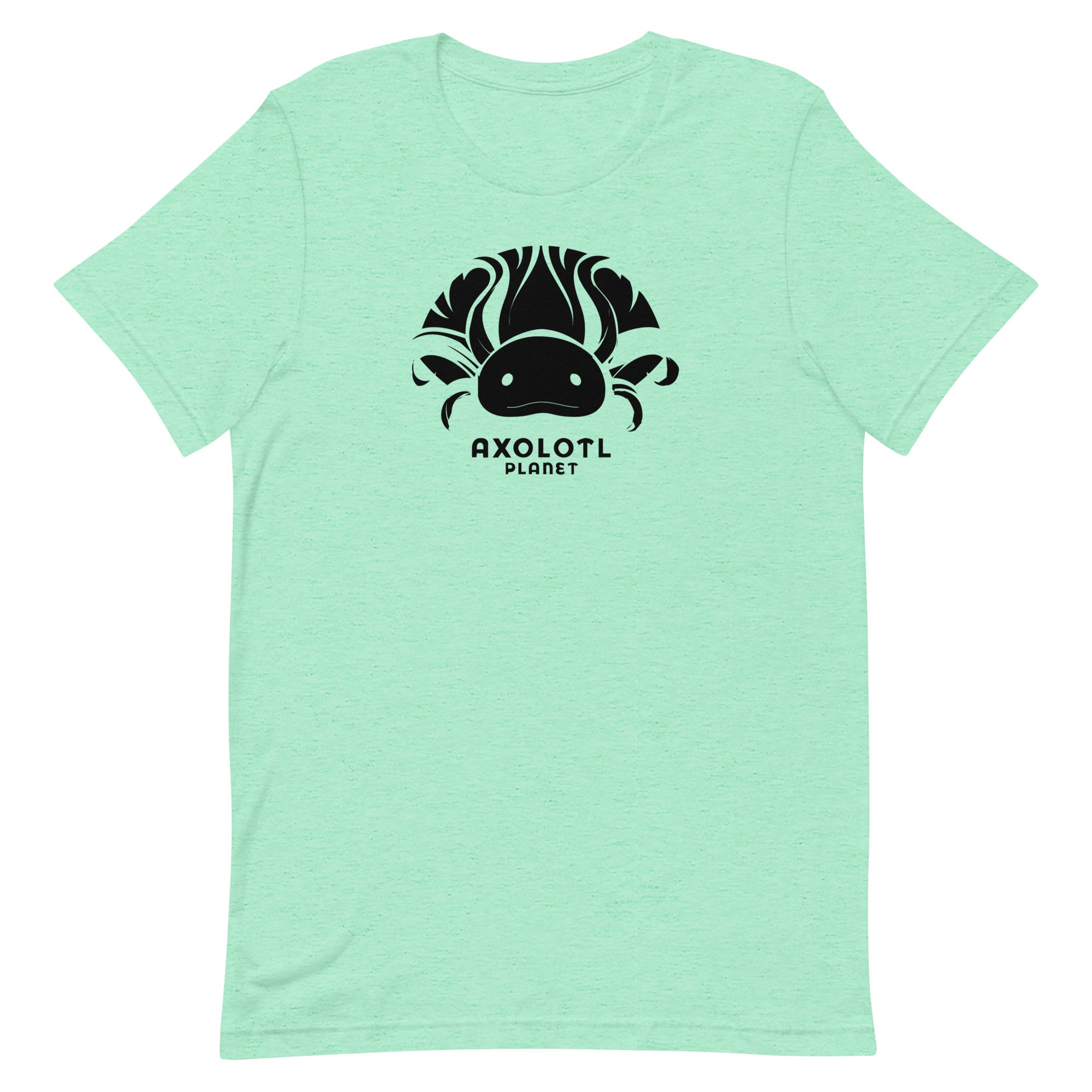 Axolotl Planet Logo (Black) axolotl T-Shirt mockup