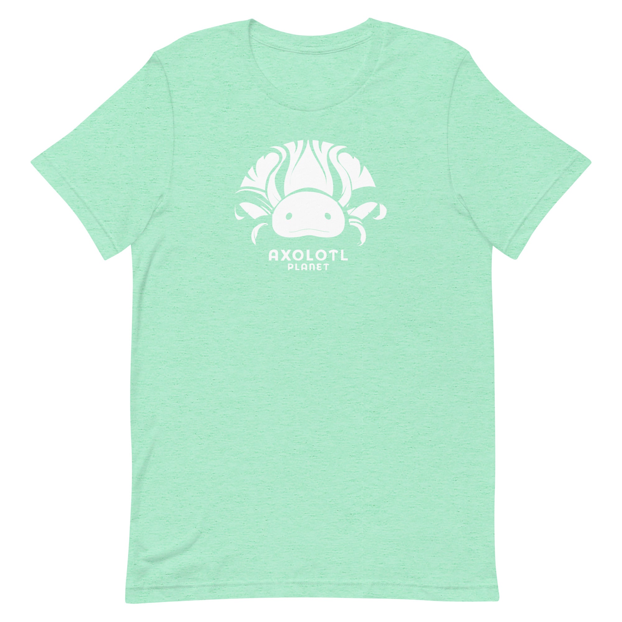 Axolotl Planet Logo (White) axolotl T-Shirt mockup