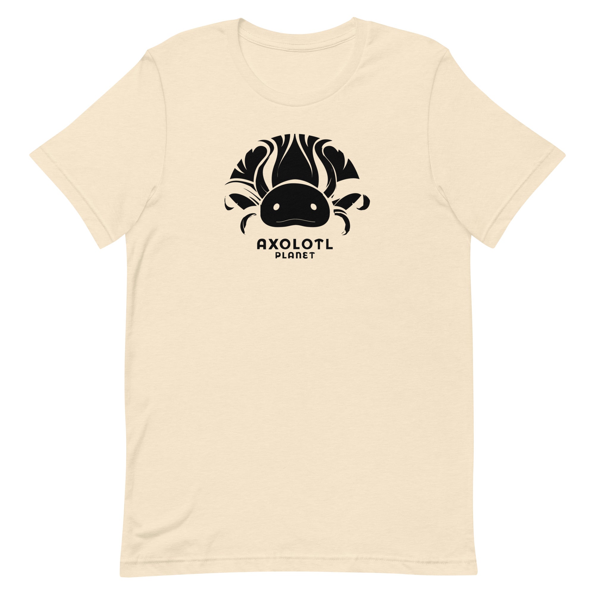 Axolotl Planet Logo (Black) axolotl T-Shirt mockup