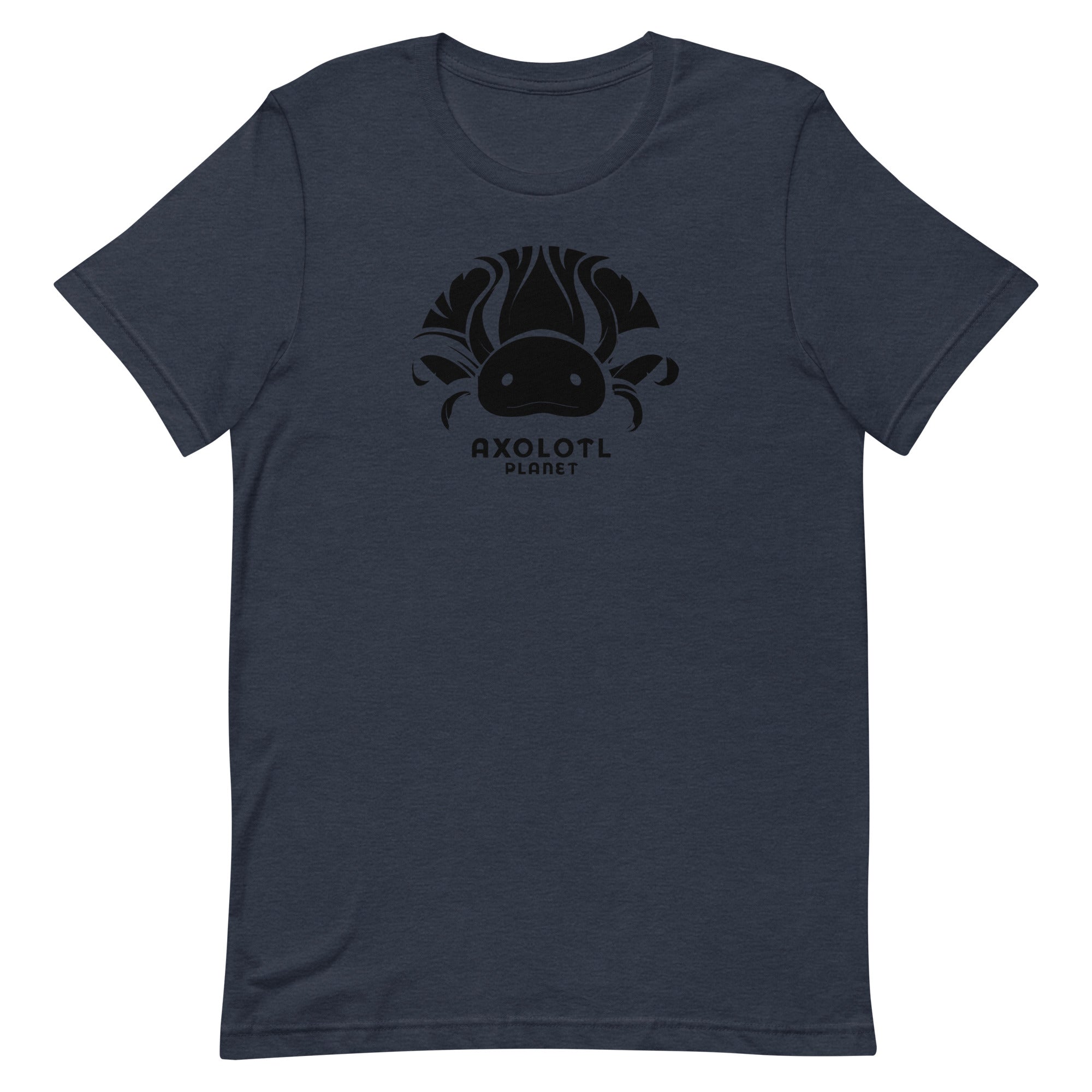 Axolotl Planet Logo (Black) axolotl T-Shirt mockup