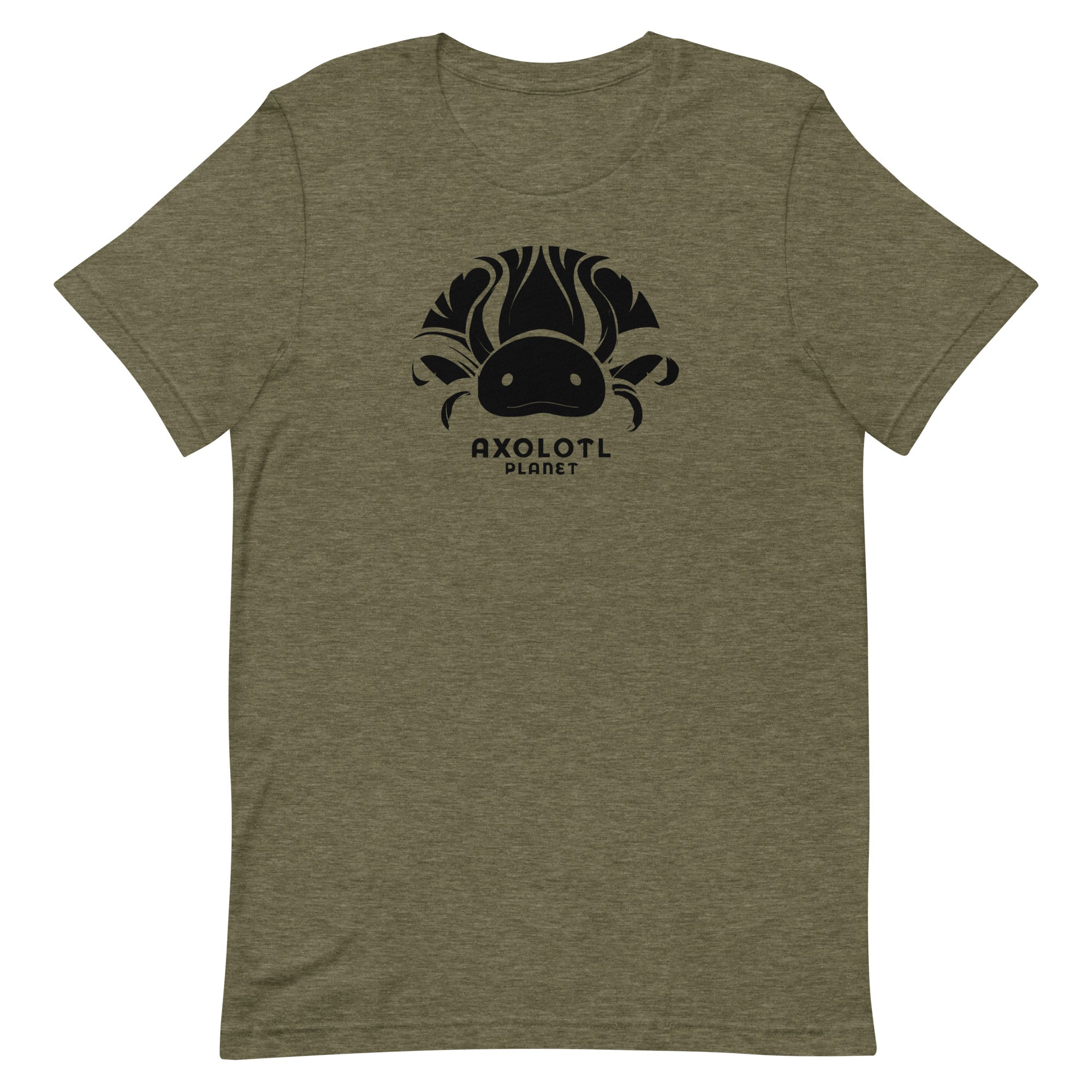 Axolotl Planet Logo (Black) axolotl T-Shirt mockup