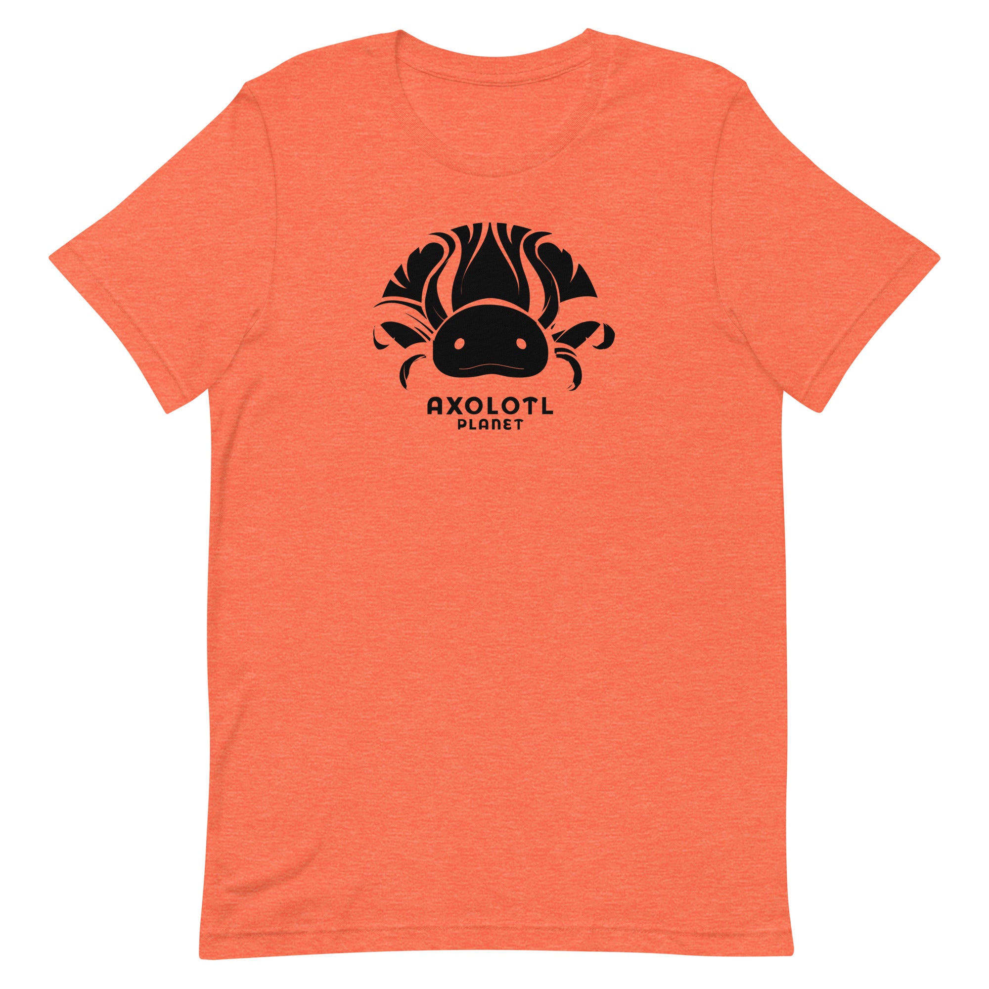 Axolotl Planet Logo (Black) axolotl T-Shirt mockup
