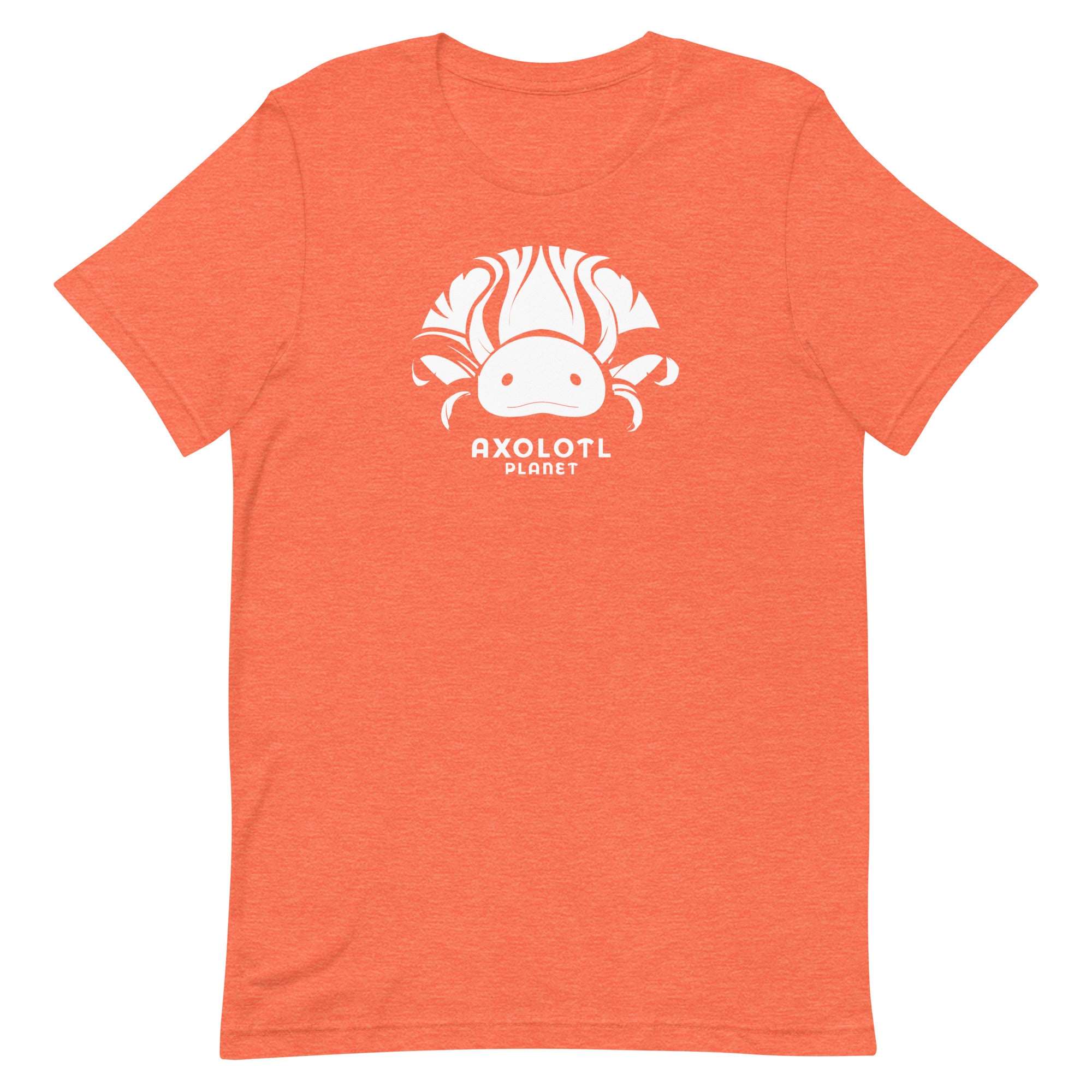 Axolotl Planet Logo (White) axolotl T-Shirt mockup