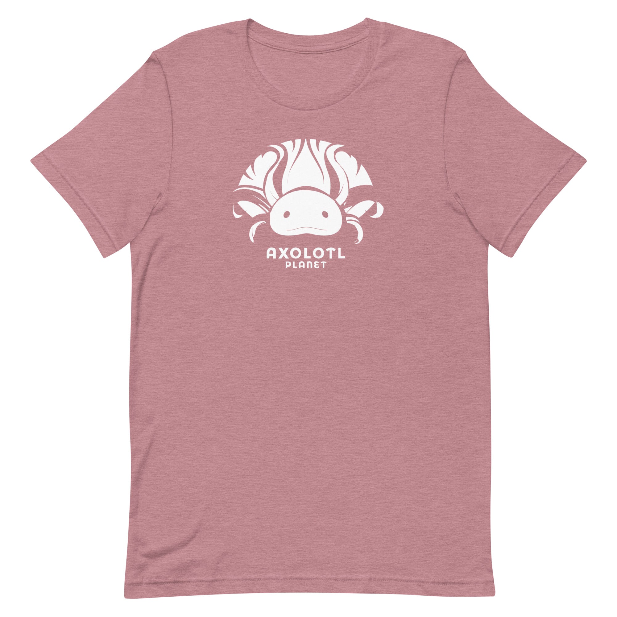Axolotl Planet Logo (White) axolotl T-Shirt mockup