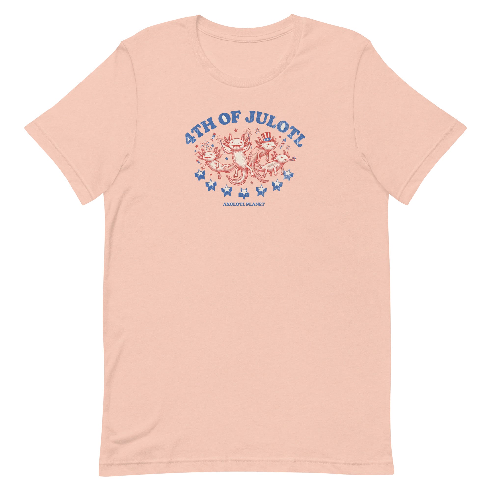 4th of Julotl Parade axolotl T-Shirt mockup