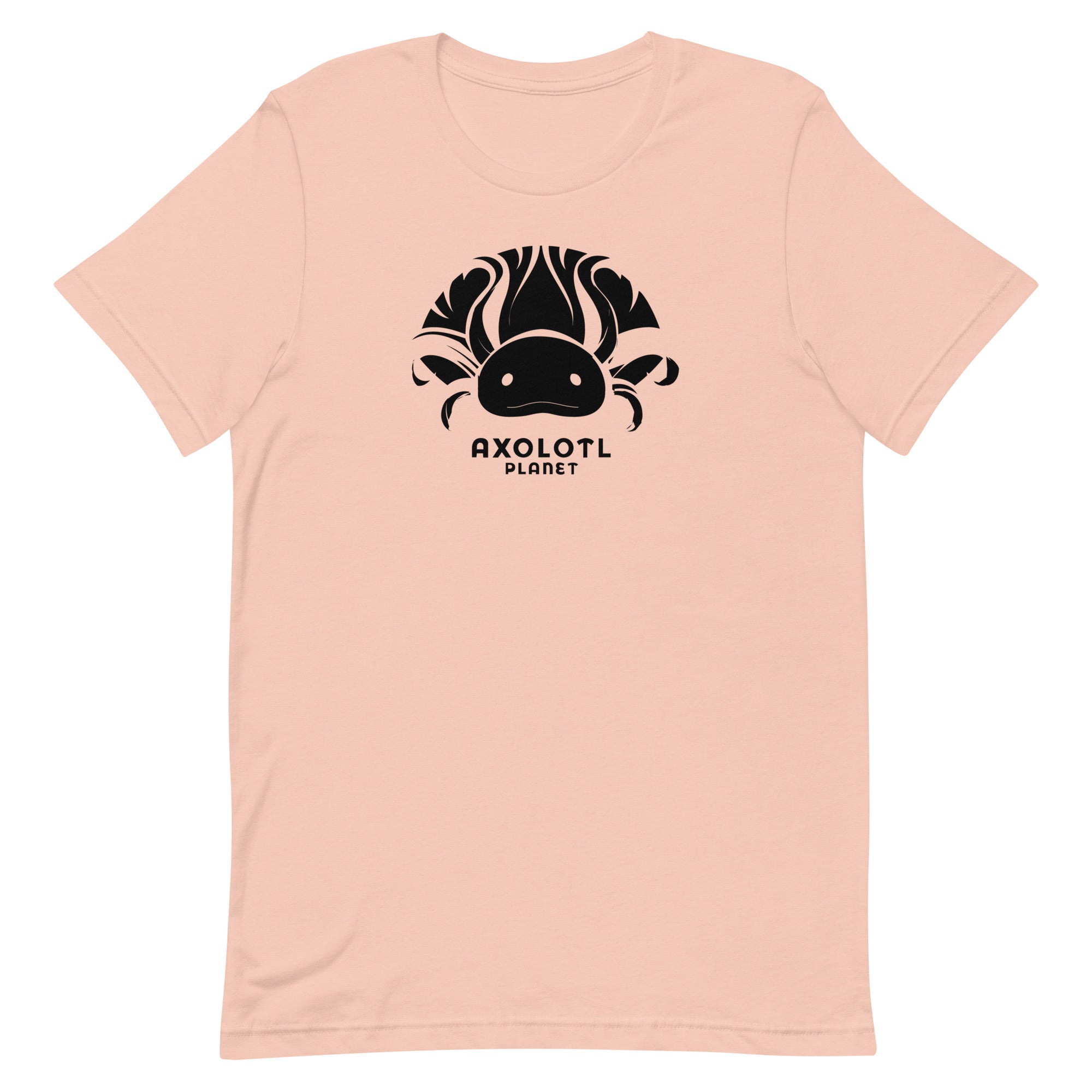 Axolotl Planet Logo (Black) axolotl T-Shirt mockup