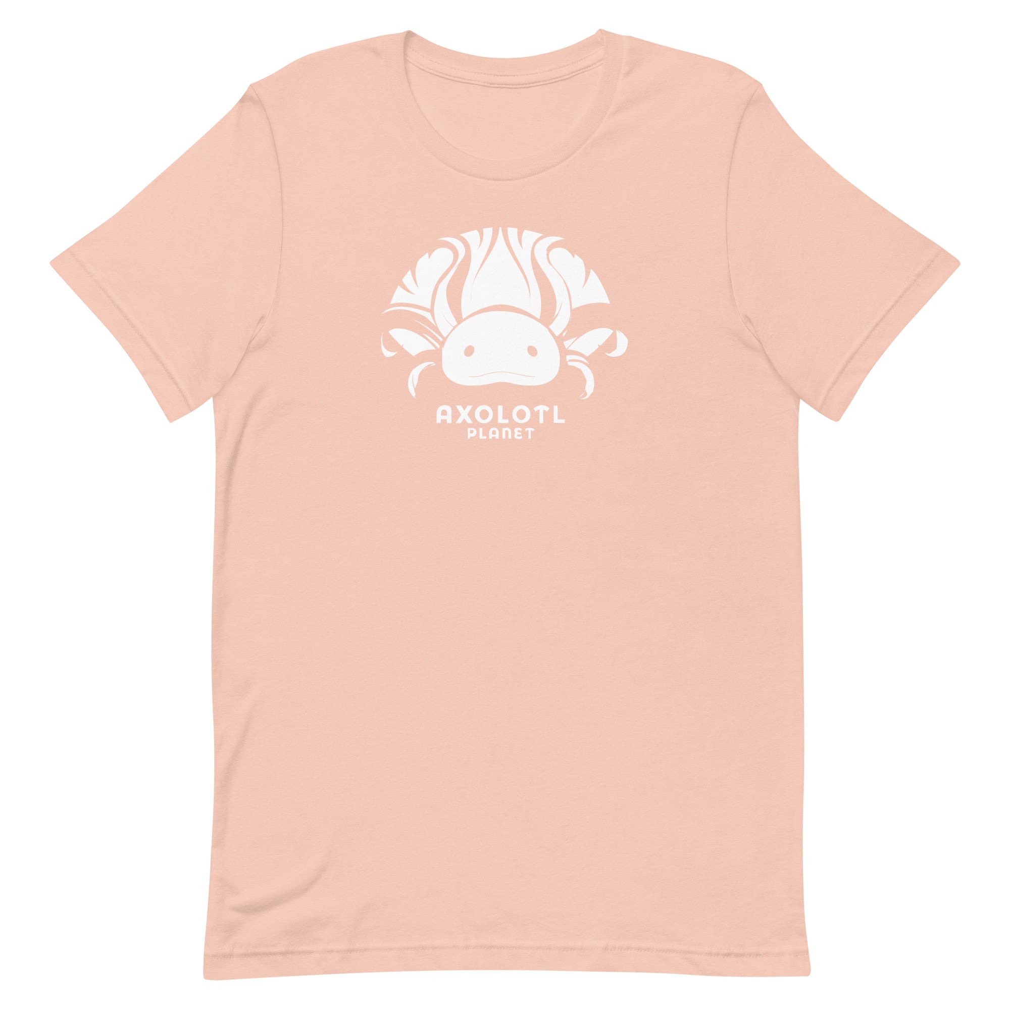 Axolotl Planet Logo (White) axolotl T-Shirt mockup