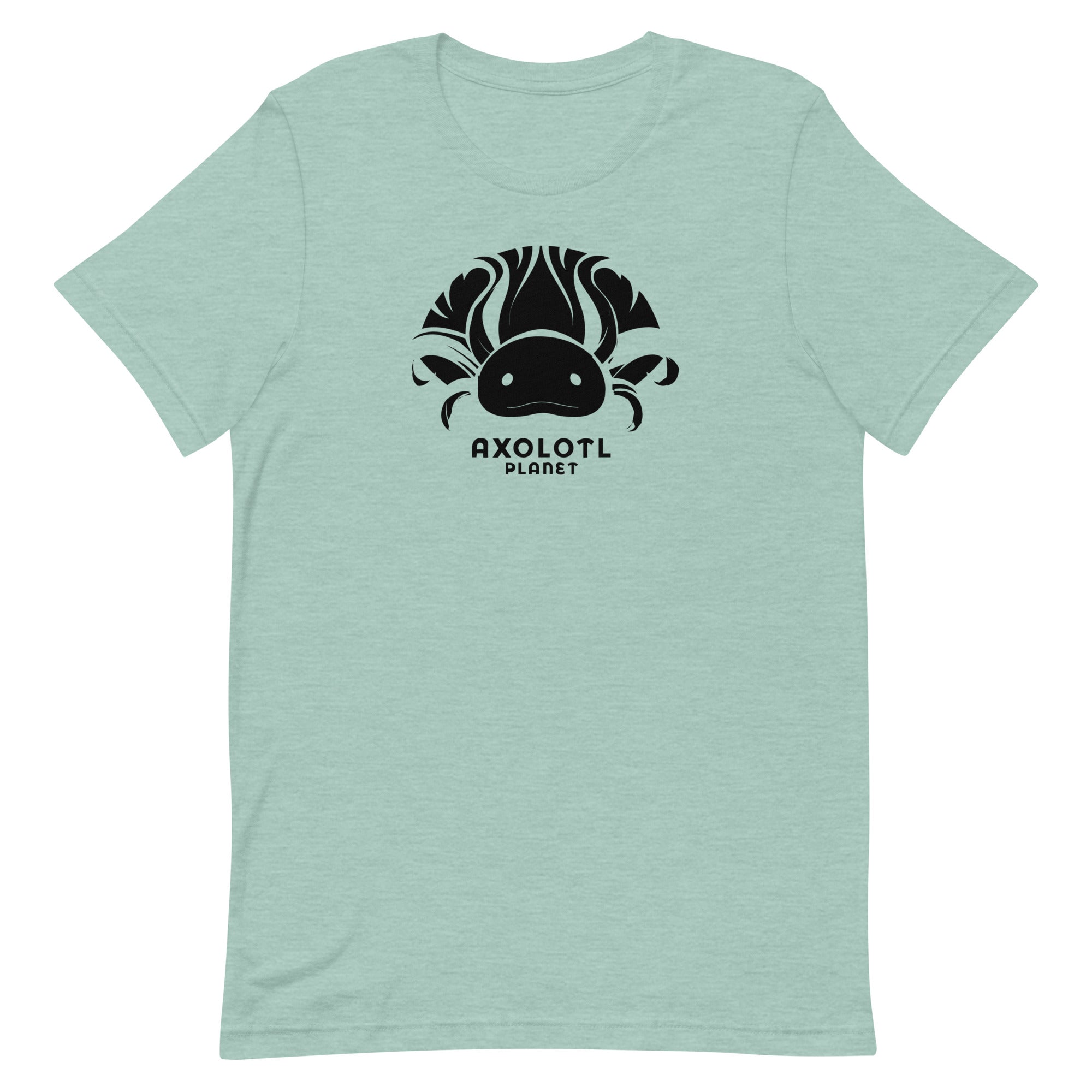 Axolotl Planet Logo (Black) axolotl T-Shirt mockup