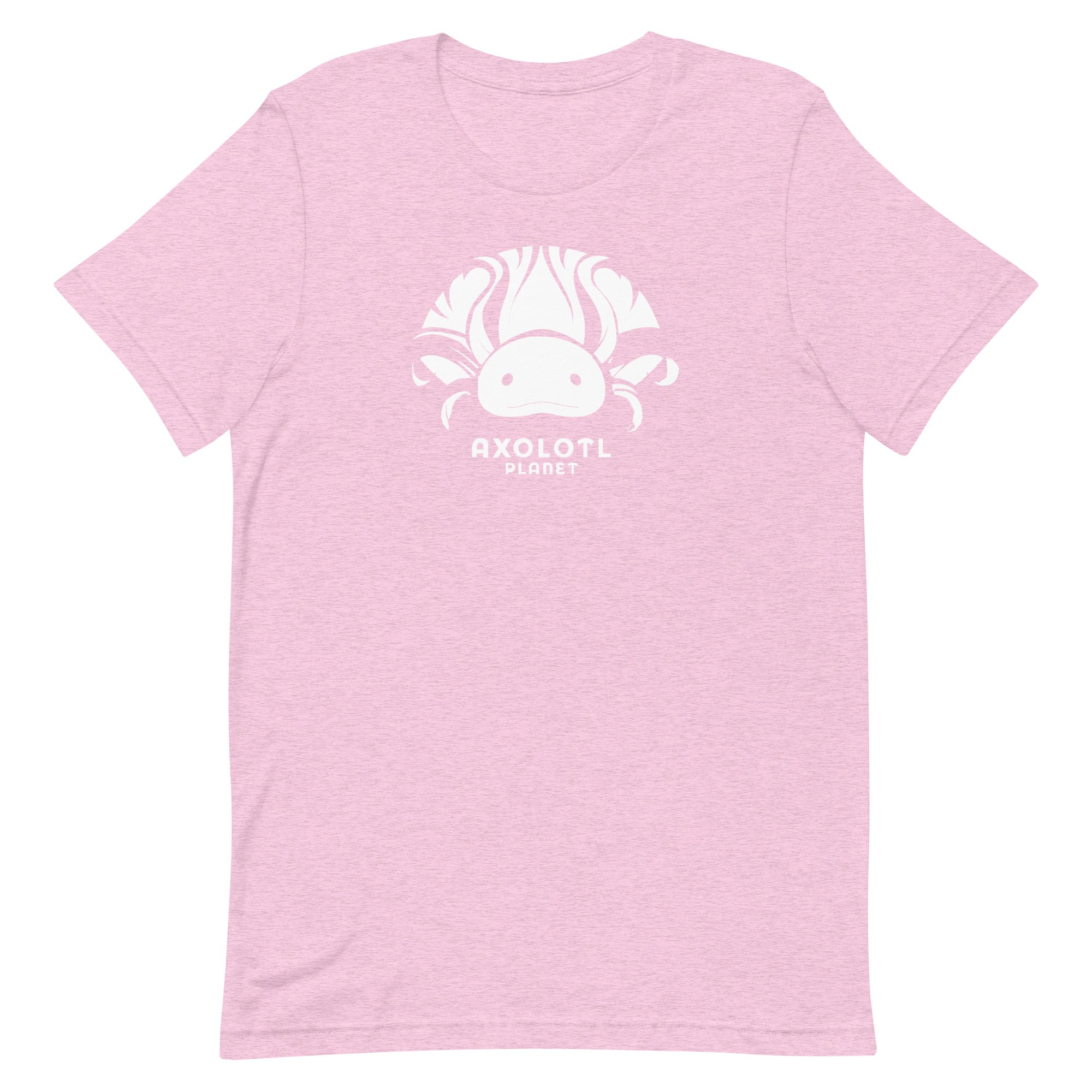 Axolotl Planet Logo (White) axolotl T-Shirt mockup