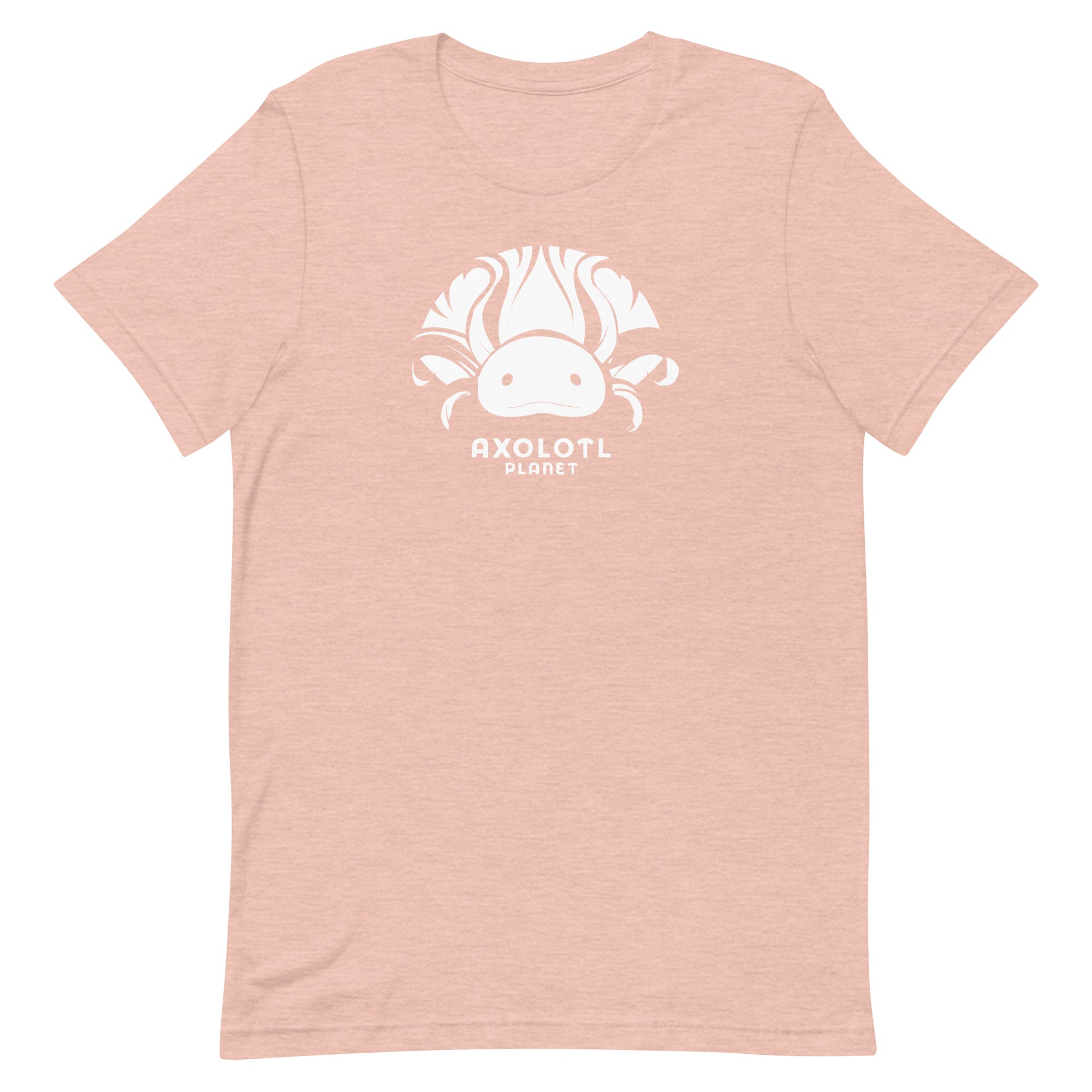 Axolotl Planet Logo (White) axolotl T-Shirt mockup