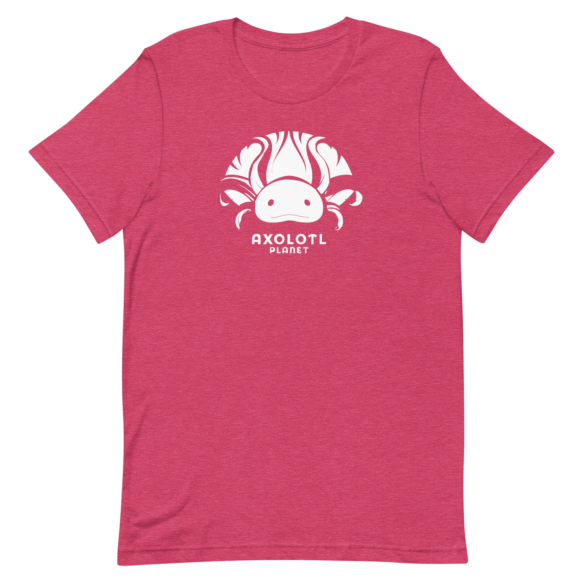 Axolotl Planet Logo (White) axolotl T-Shirt mockup