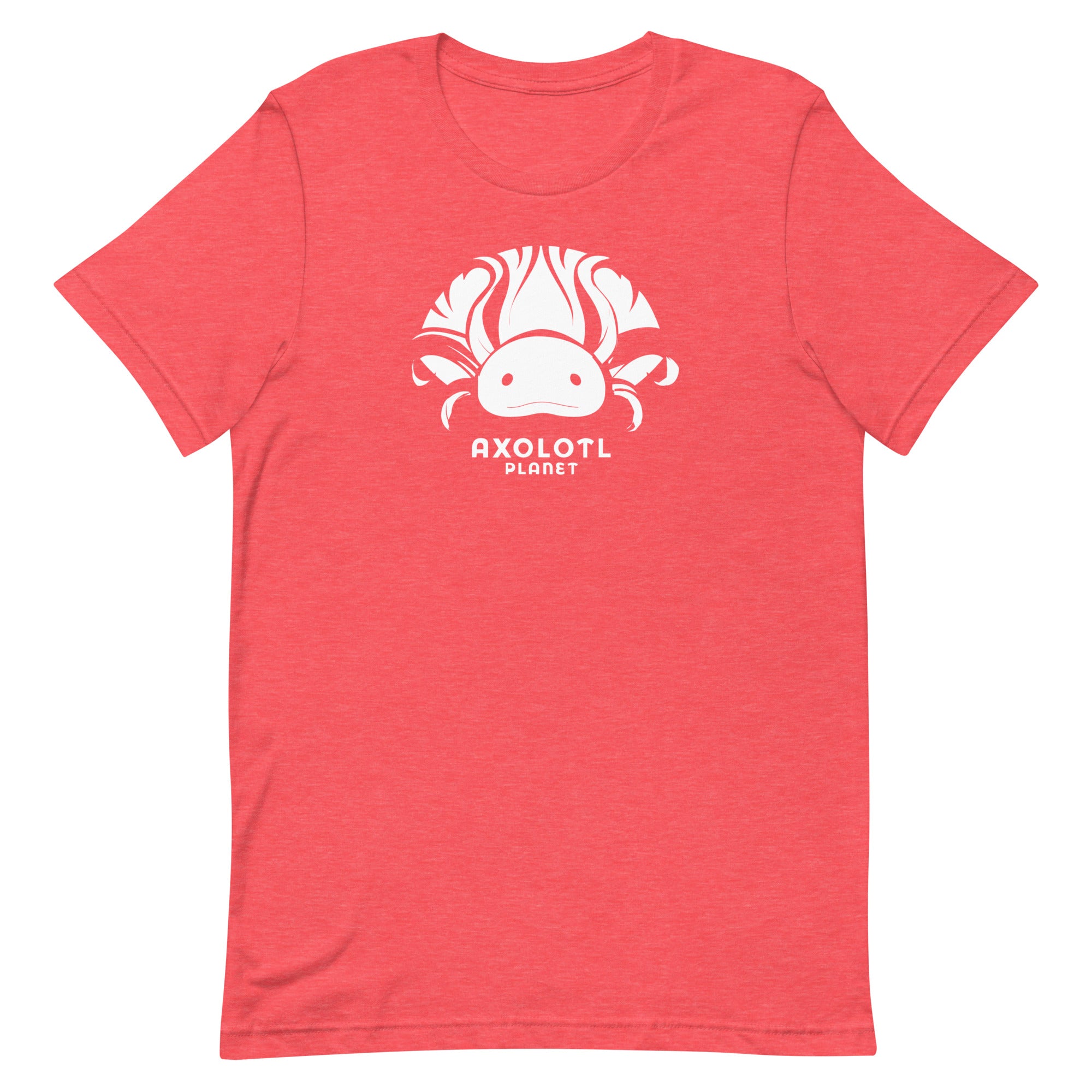 Axolotl Planet Logo (White) axolotl T-Shirt mockup