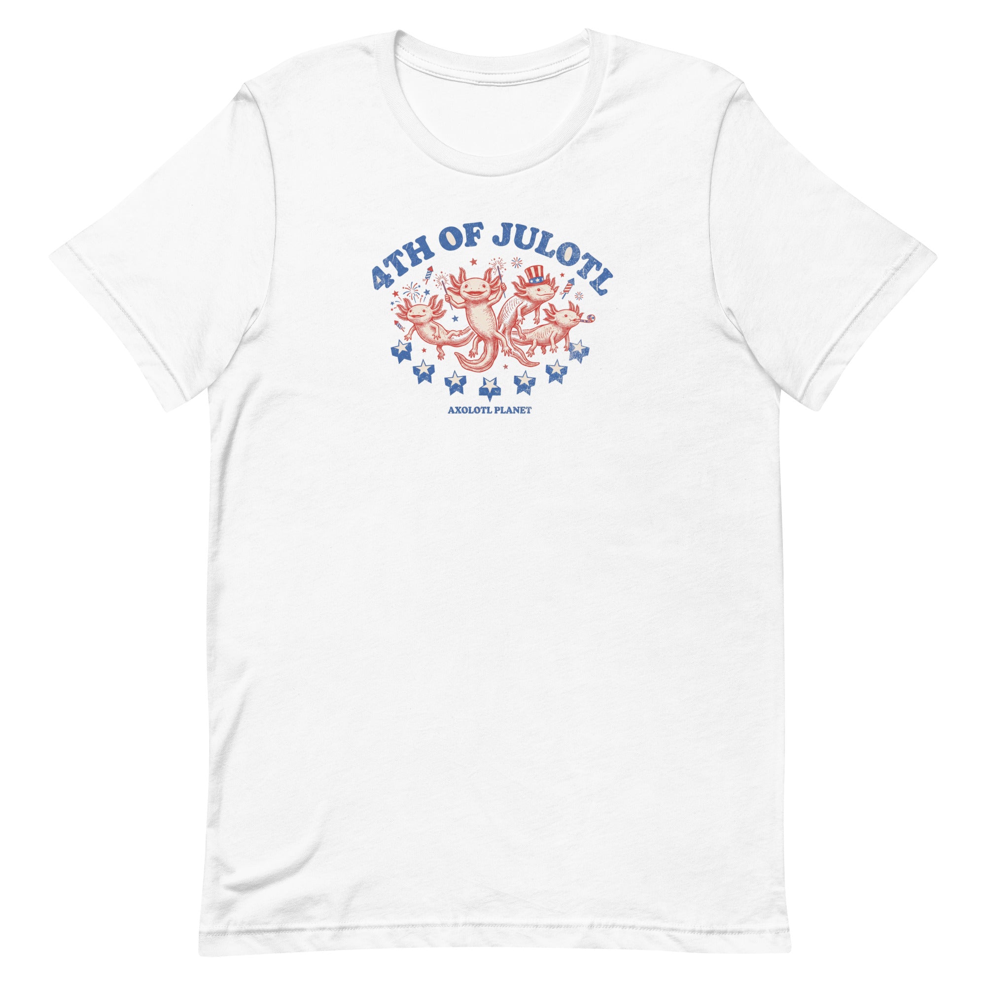 4th of Julotl Parade axolotl T-Shirt mockup