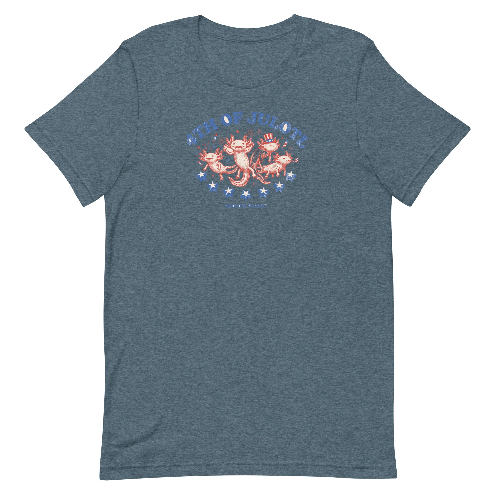 4th of Julotl Parade axolotl T-Shirt mockup