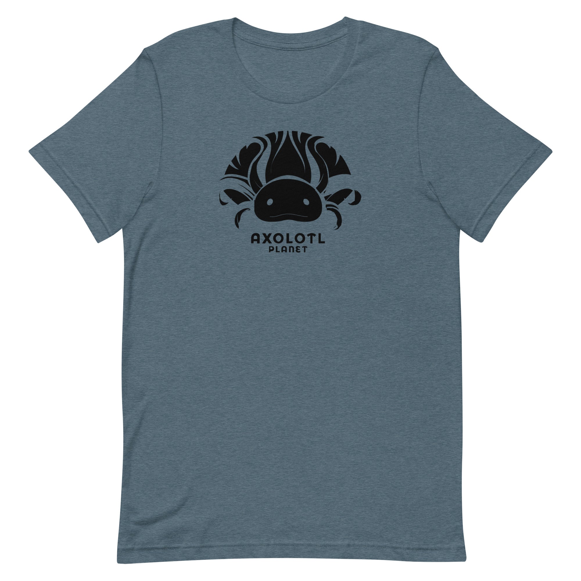 Axolotl Planet Logo (Black) axolotl T-Shirt mockup