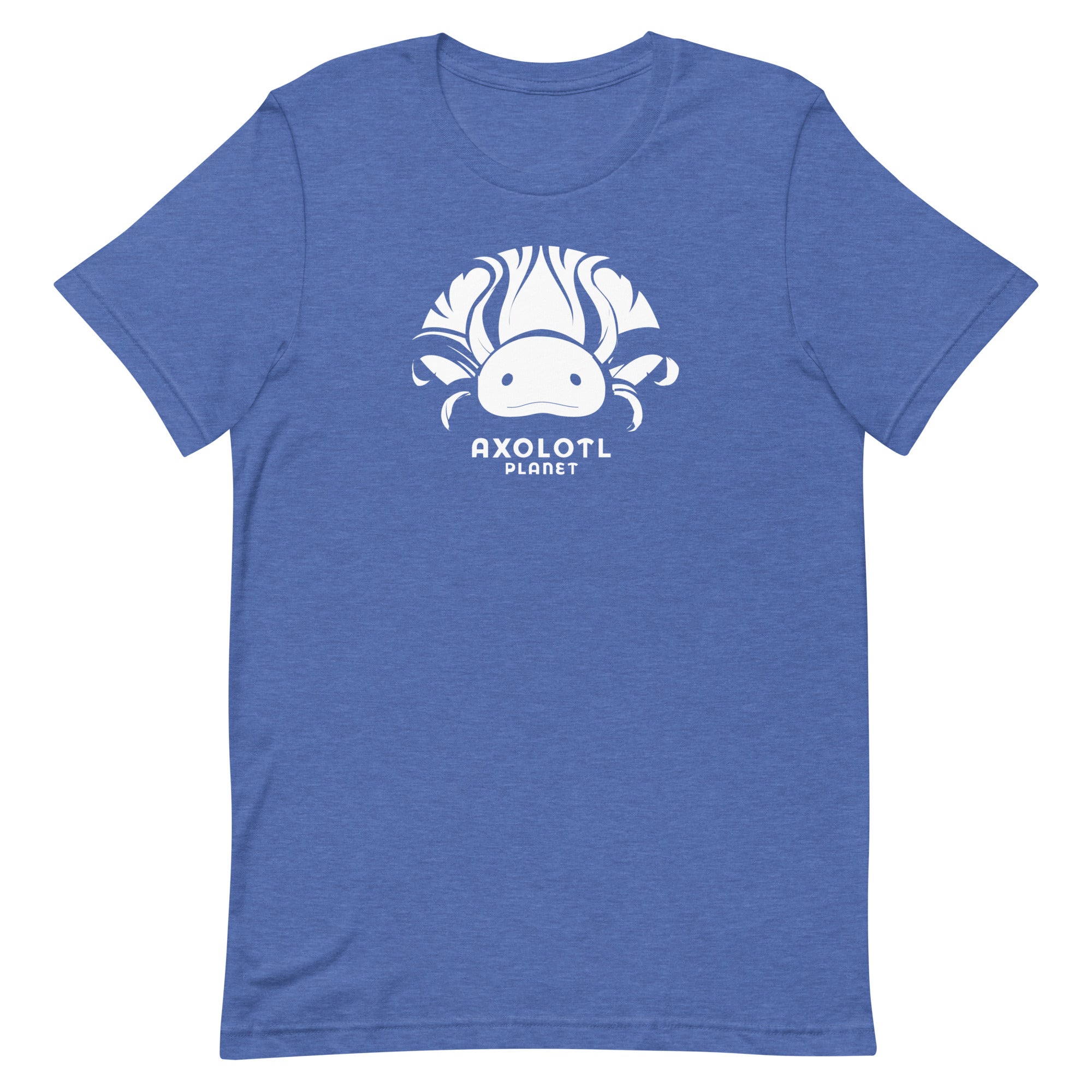 Axolotl Planet Logo (White) axolotl T-Shirt mockup