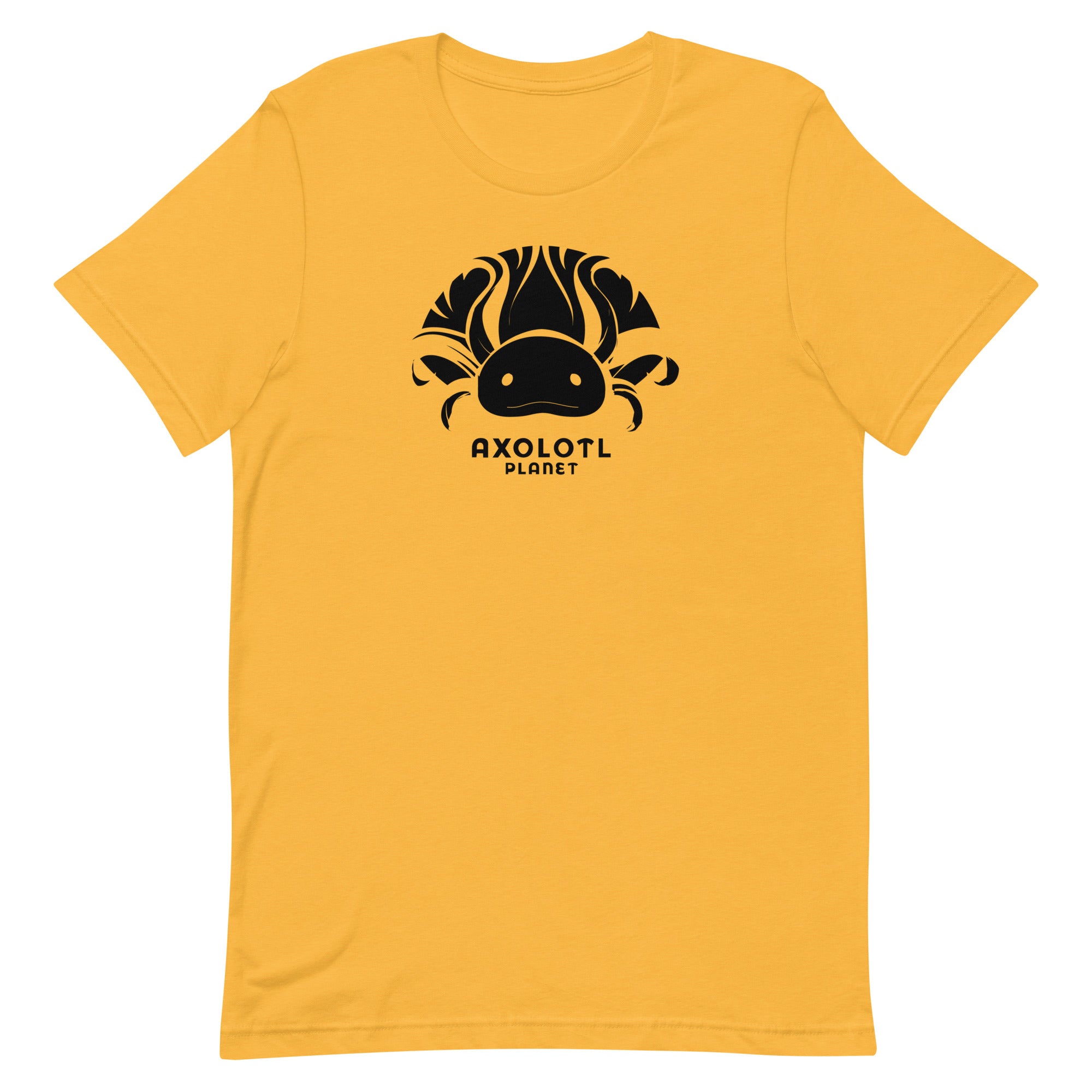 Axolotl Planet Logo (Black) axolotl T-Shirt mockup
