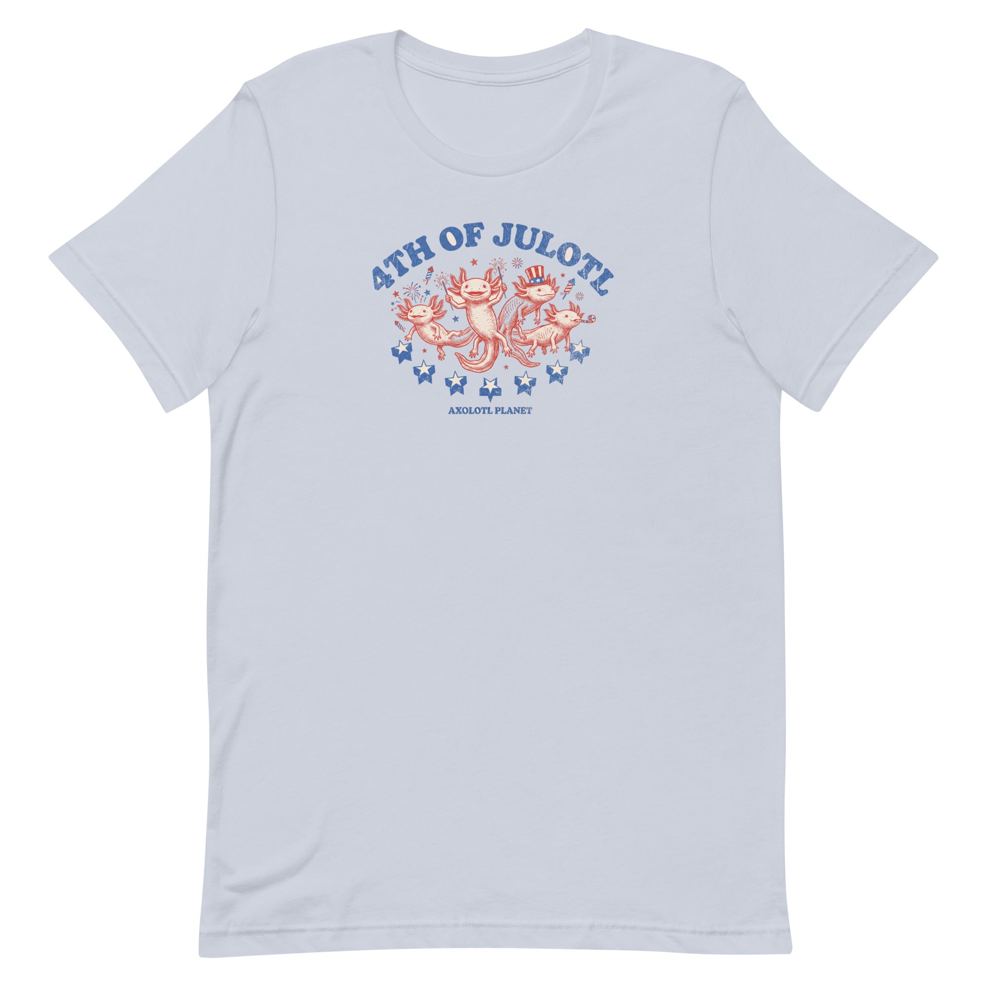 4th of Julotl Parade axolotl T-Shirt mockup