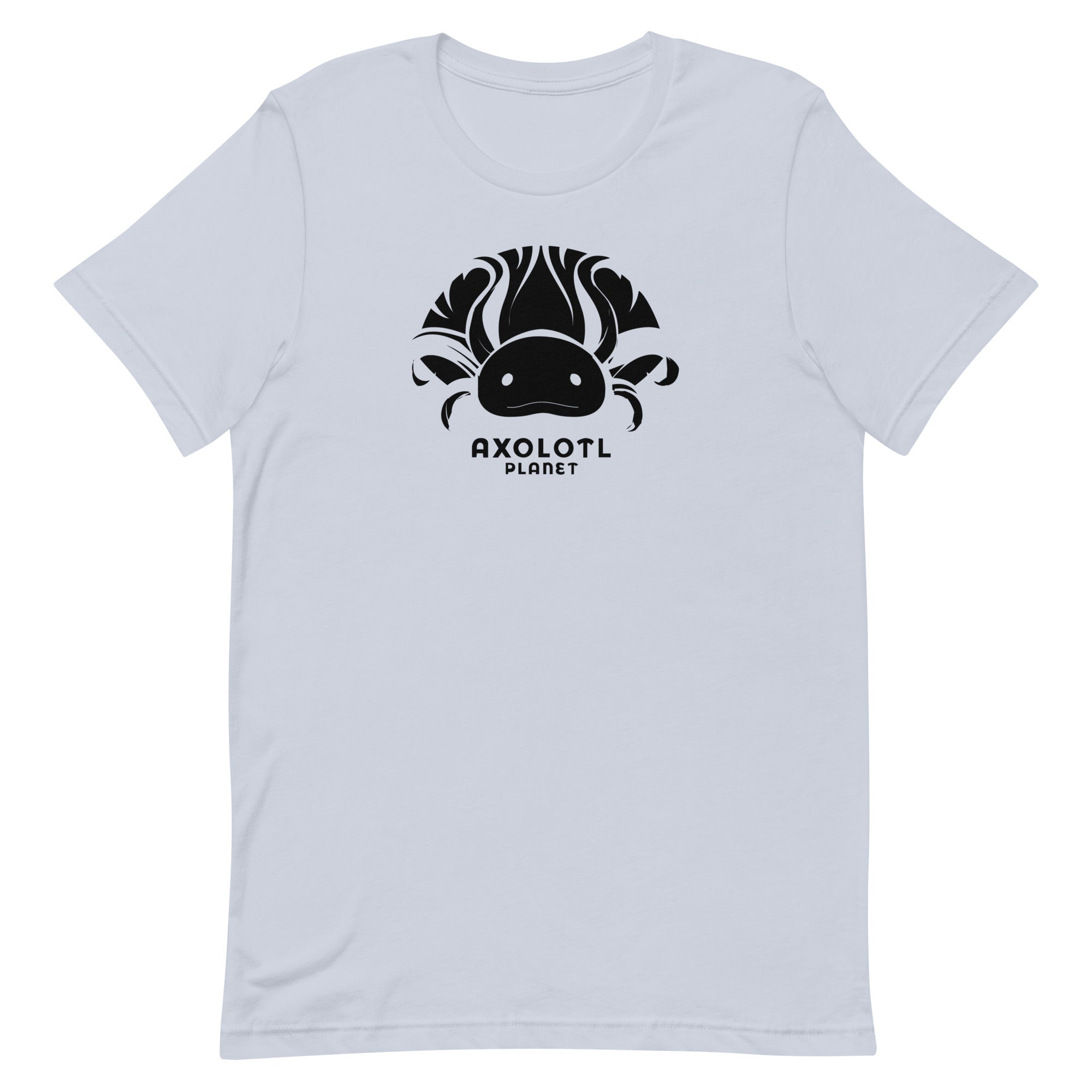 Axolotl Planet Logo (Black) axolotl T-Shirt mockup
