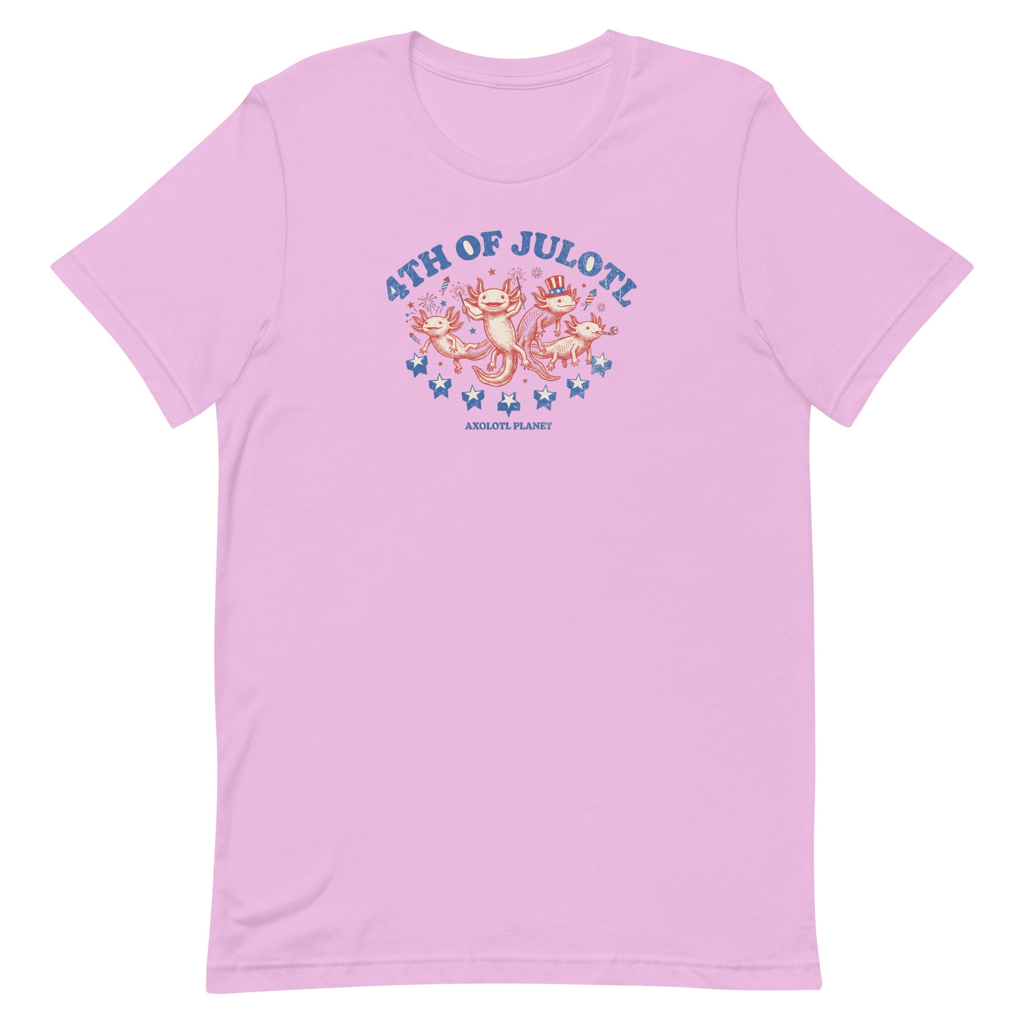 4th of Julotl Parade axolotl T-Shirt mockup