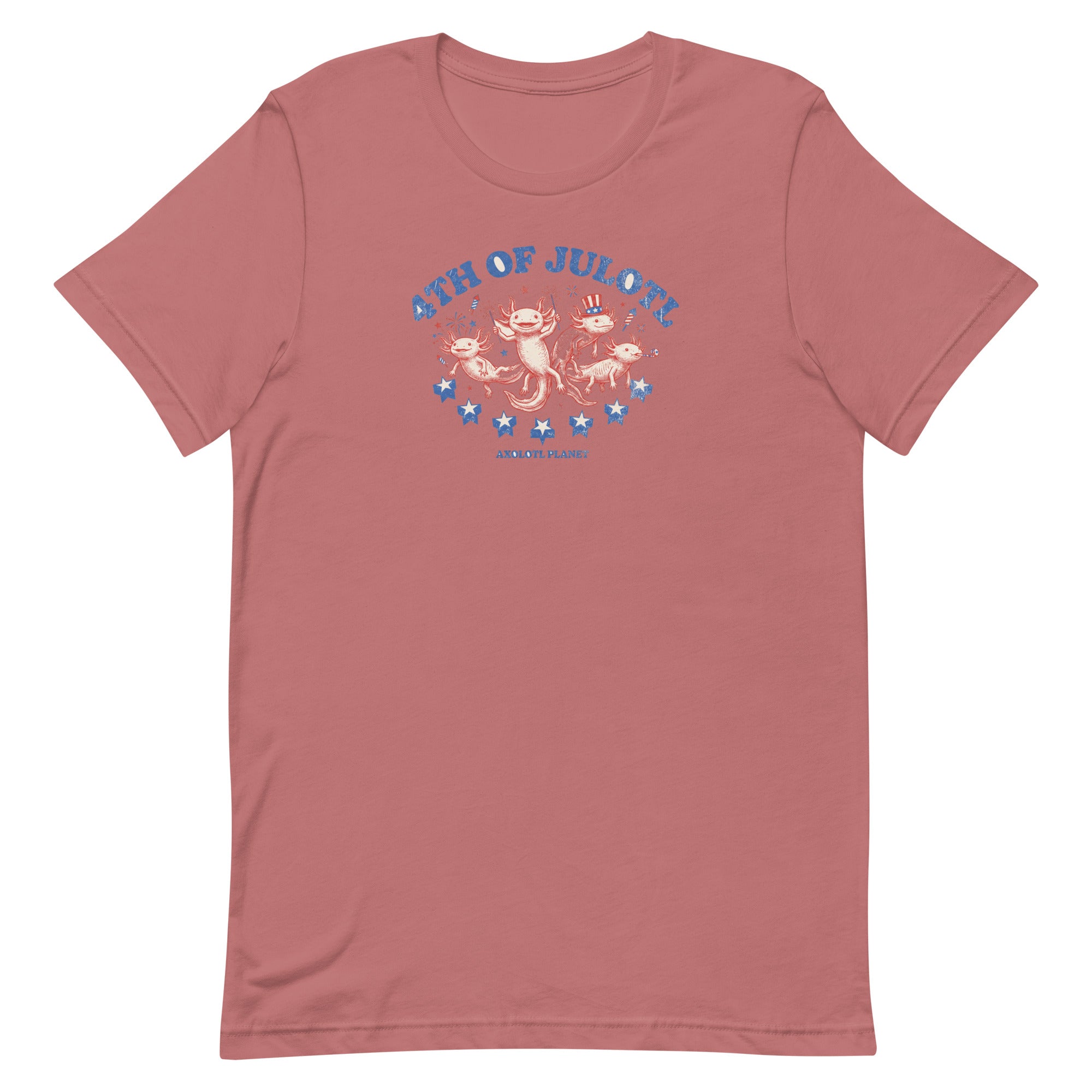 4th of Julotl Parade axolotl T-Shirt mockup
