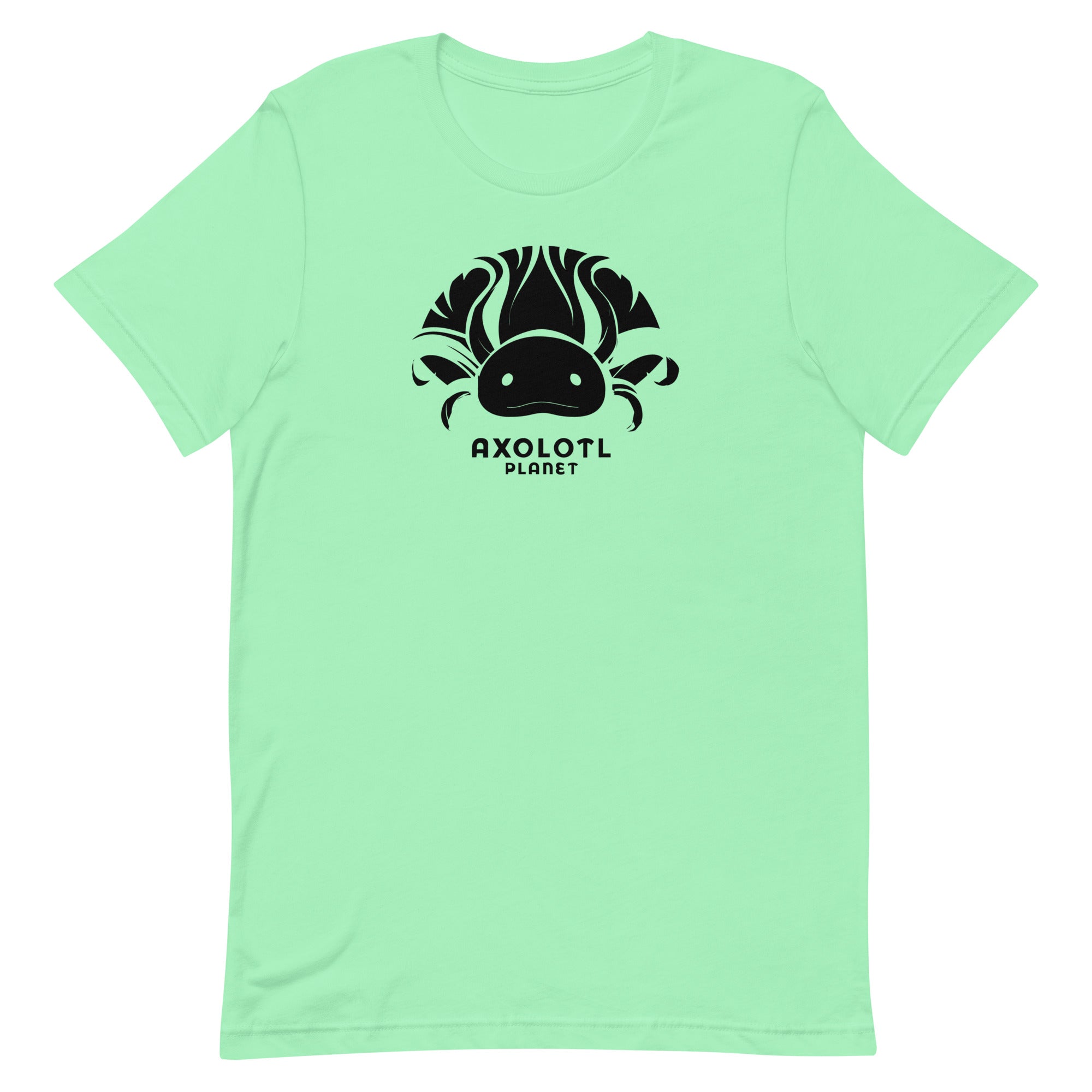 Axolotl Planet Logo (Black) axolotl T-Shirt mockup