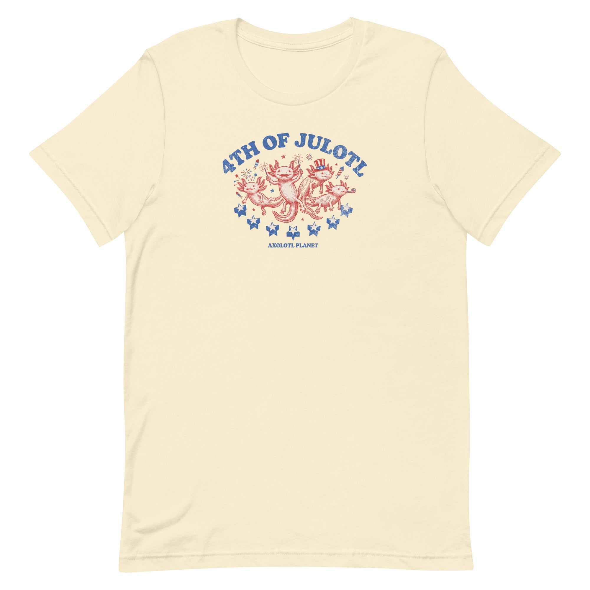 4th of Julotl Parade axolotl T-Shirt mockup