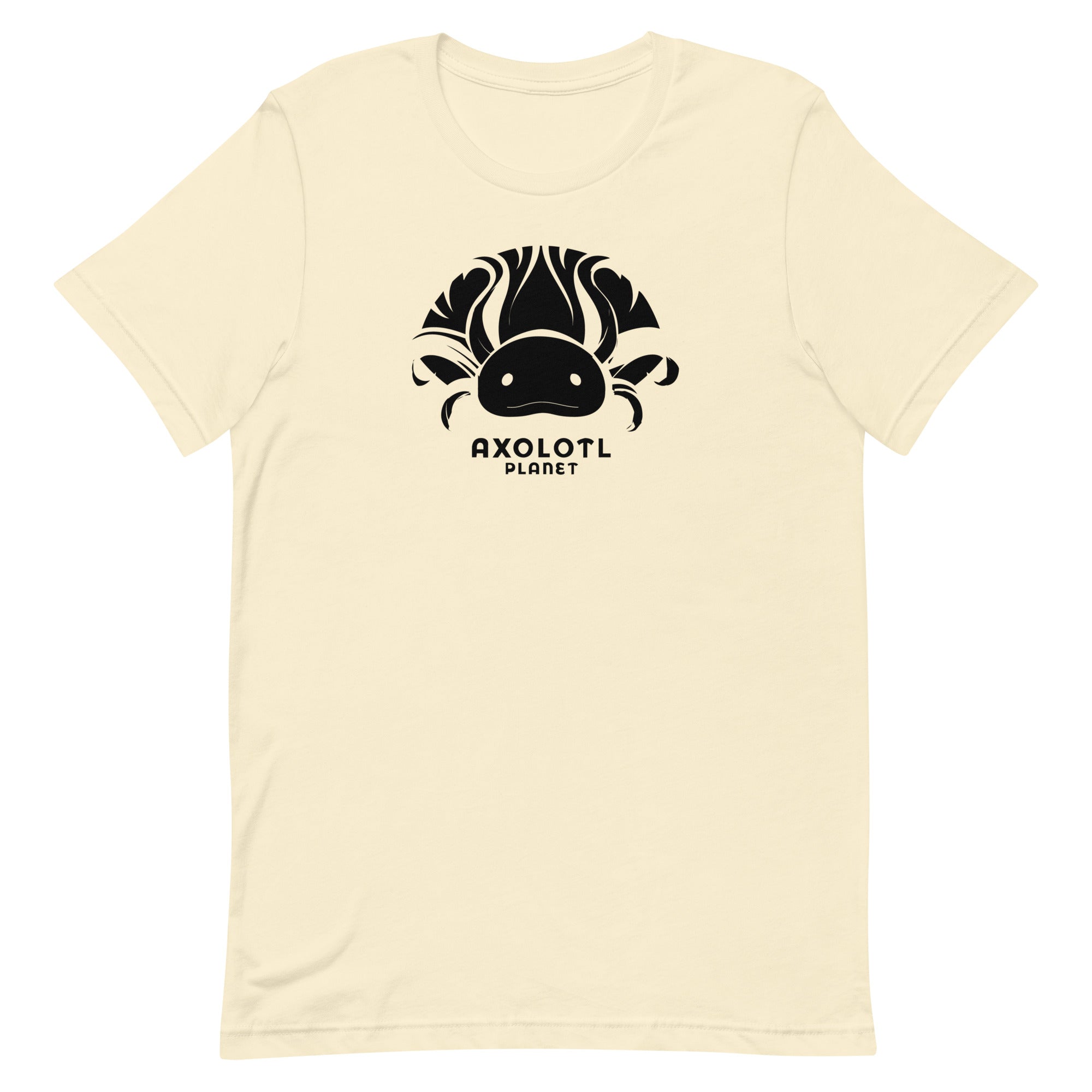 Axolotl Planet Logo (Black) axolotl T-Shirt mockup