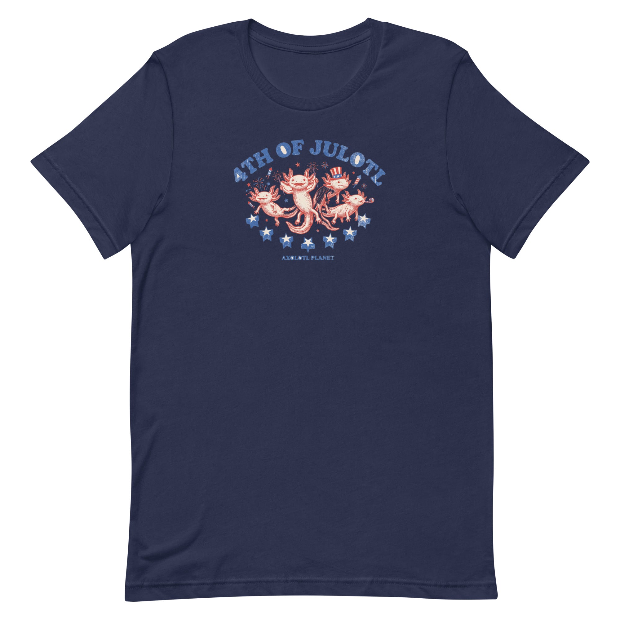 4th of Julotl Parade axolotl T-Shirt mockup